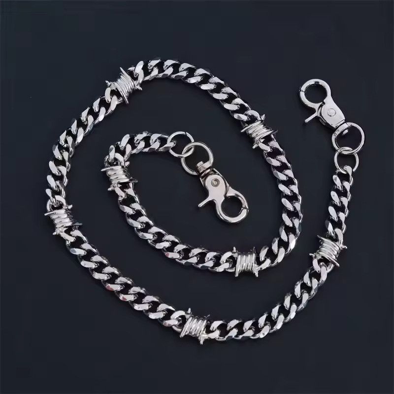 Japanese Brand Vintage Keychain Jeans Chain Skull Dagger Belt Chain Size ONE SIZE - 4 Thumbnail