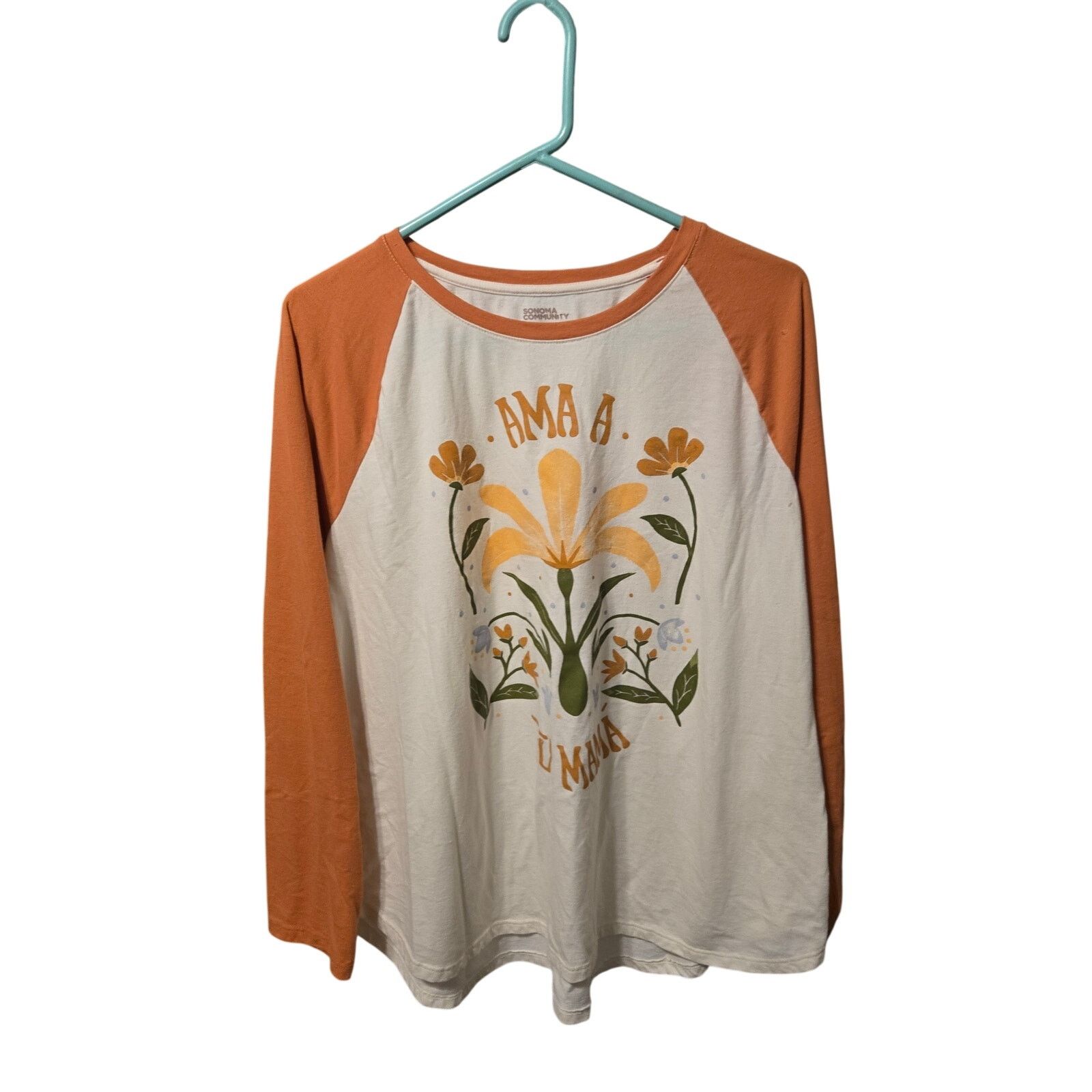Sonoma Sonoma Community "Ama A Tu Mama" Raglan Tee XXL Size XXL / US 16-18 / IT 52-54 - 5 Thumbnail