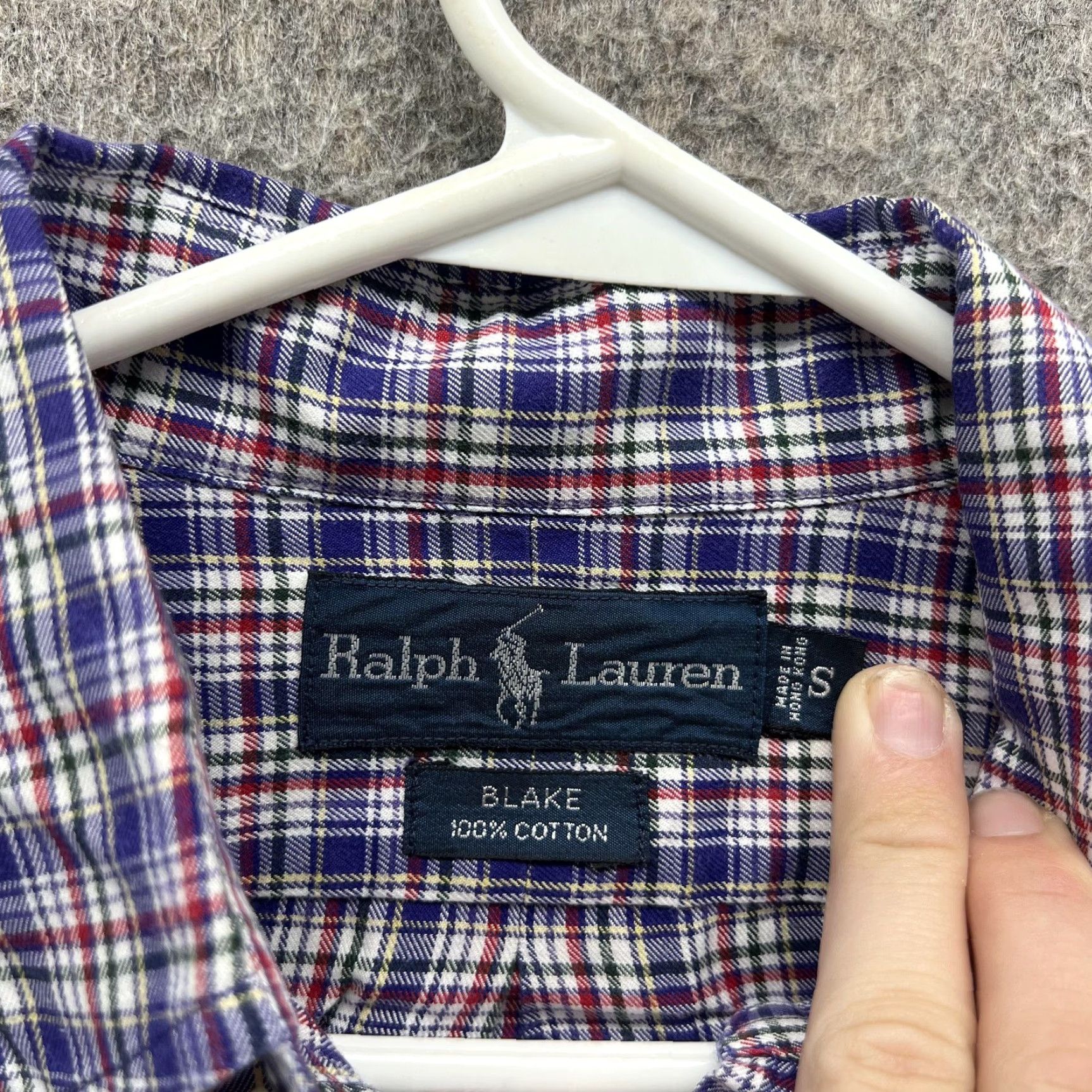 Ralph Lauren Ralph Lauren Shirt Mens Small Blue Plaid Long Sleeve Button Down Blake Casual Size US S / EU 44-46 / 1 - 2 Thumbnail