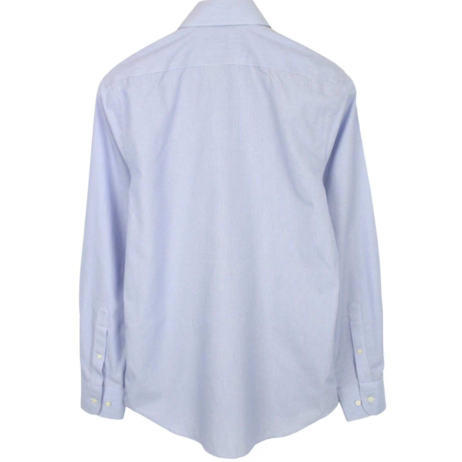 Suitsupply SUITSUPPLY Extra Slim Fit Formal Shirt Men's 37 / 14 1/2 Pinstriped Blue Size 36R - 2 Thumbnail