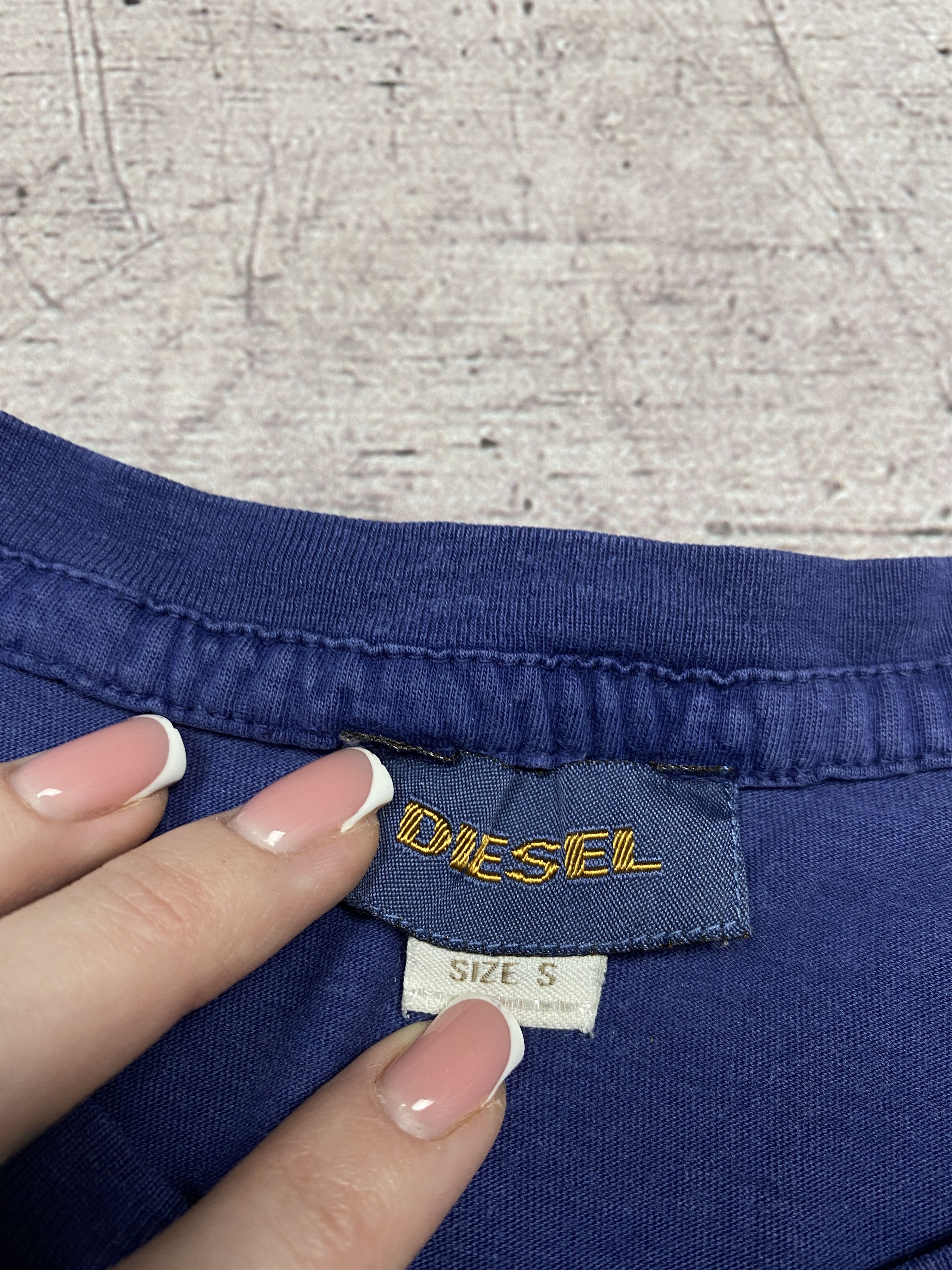 Diesel × Vintage Diesel Vintage Mens Big Logo Punk T-Shirt Size US S / EU 44-46 / 1 - 4 Thumbnail