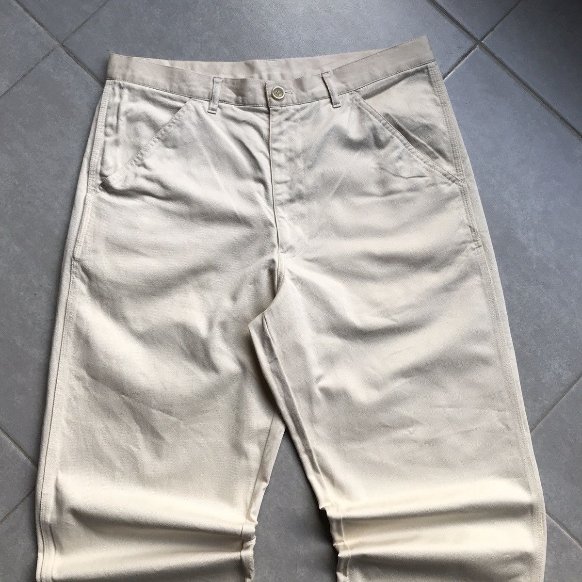 Comme des Garcons SHIRT Comme des Garcons Shirt Beige Trouser Size US 34 / EU 50 - 2 Thumbnail