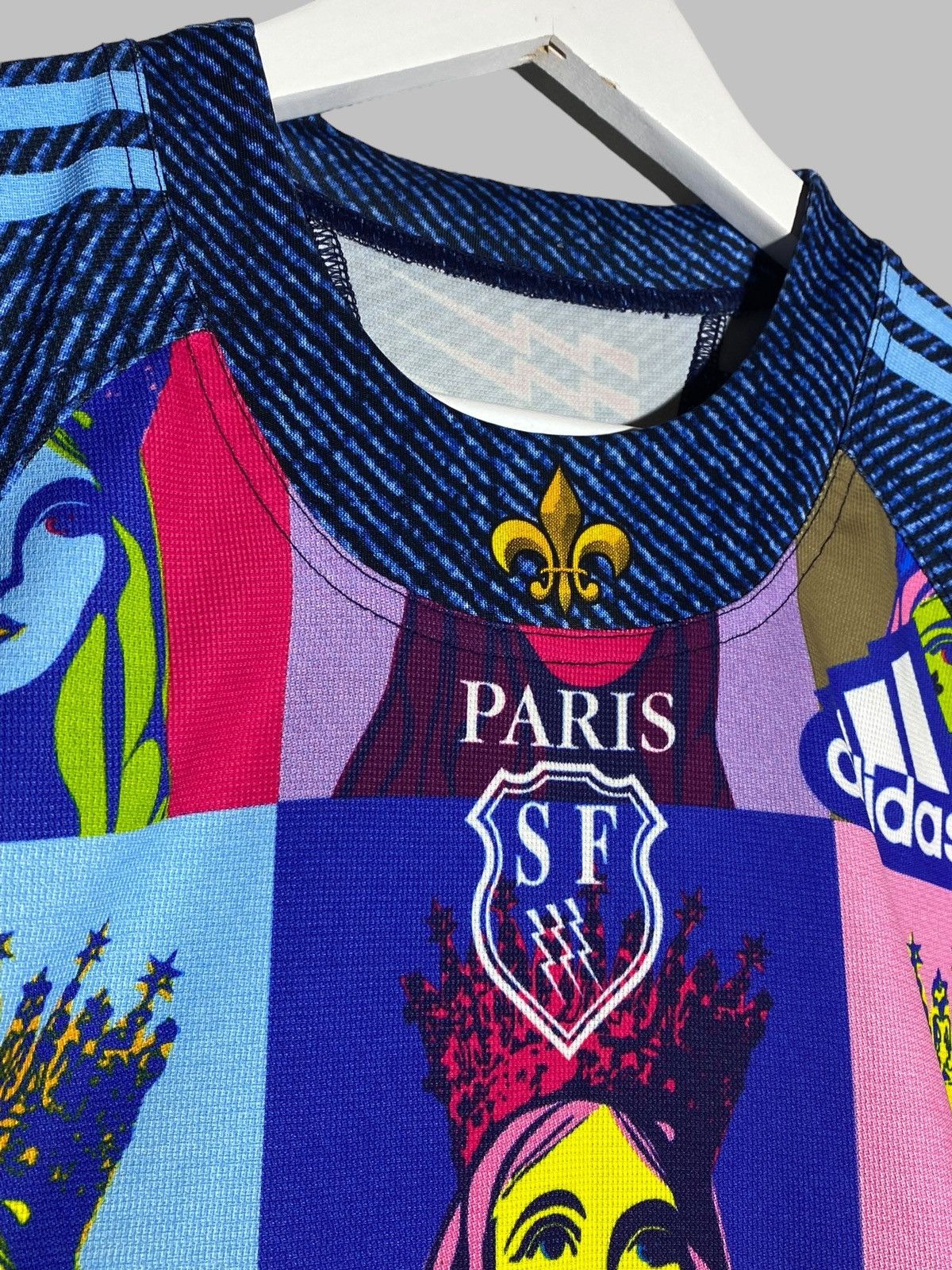 Adidas × Vintage Adidas Paris SF Stade Francais 2008/09 Andy Warhol Rugby Size US M / EU 48-50 / 2 - 6 Thumbnail