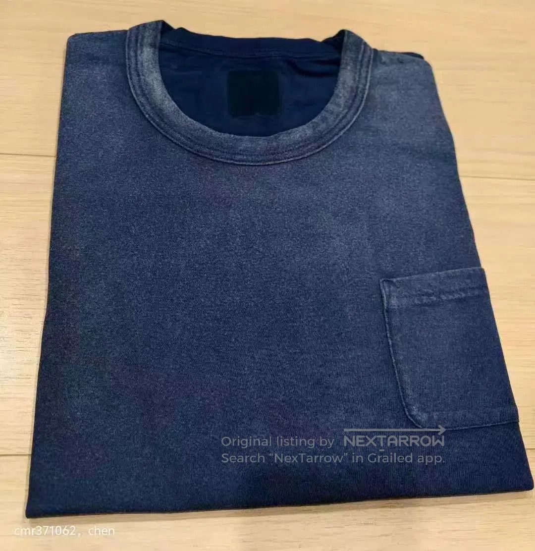 Visvim Blue Short Sleeve T-Shirt with Chest Pocket - L. Size US L / EU 52-54 / 3 - 7 Thumbnail