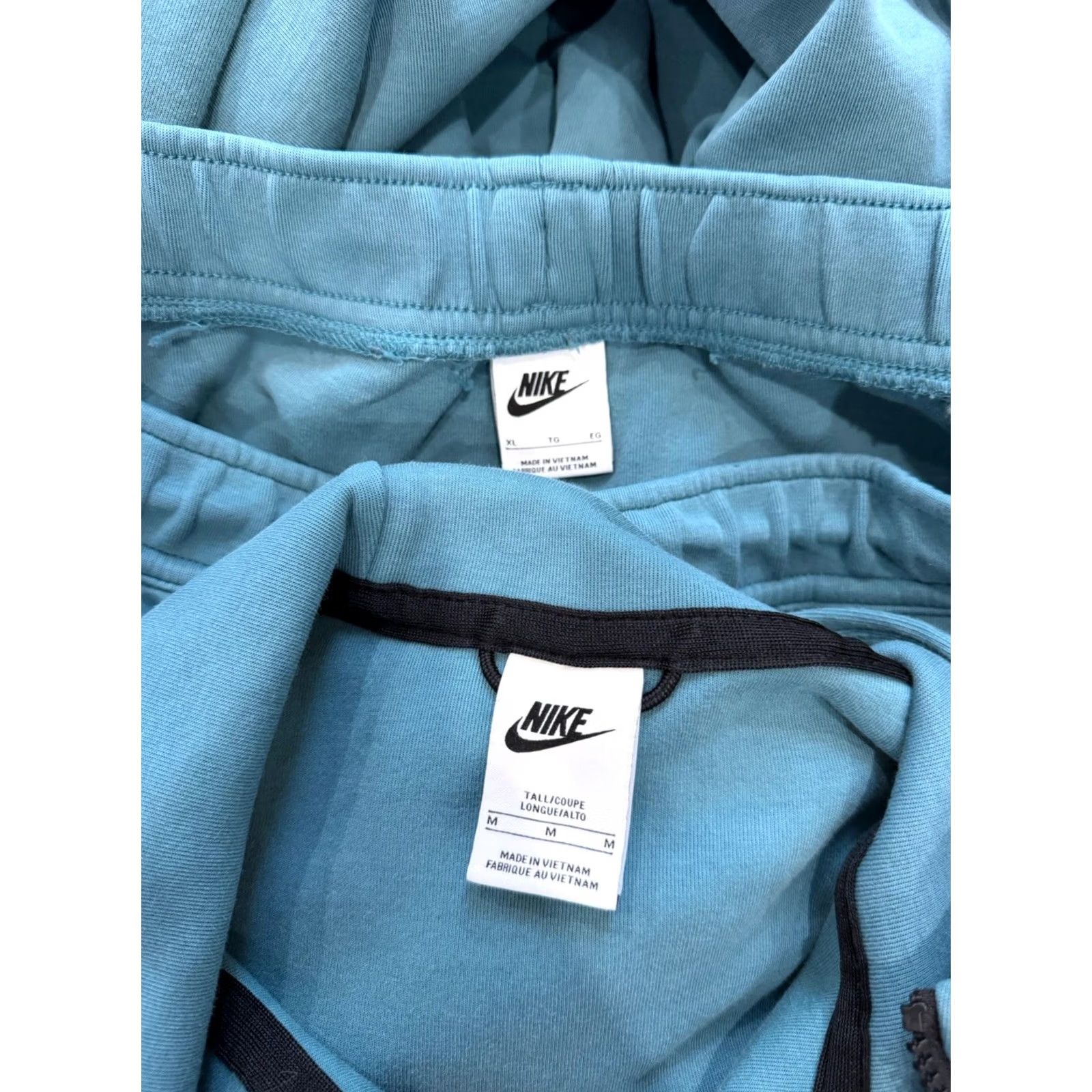 Nike Nike Sportswear Tech Fleece Tracksuit Men’s M/XL Blue Sweatshirt Pants 2 Piece Slim Tapered Hooded Zipped Pockets Size US 31 - 3 Thumbnail