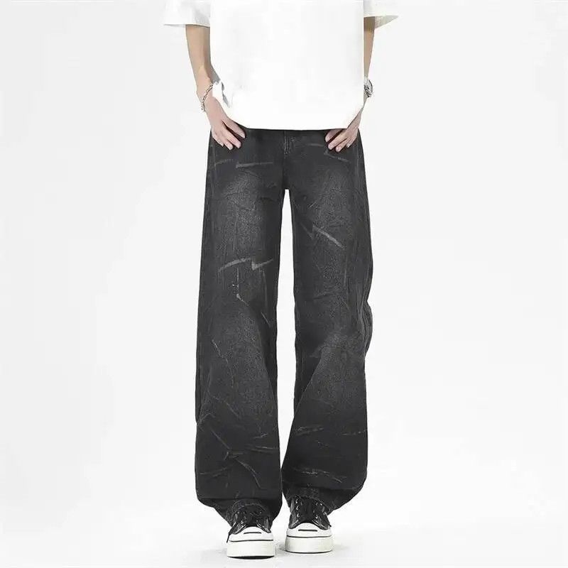 Japanese Brand Black washed dirty denim Size US 29 - 2 Thumbnail