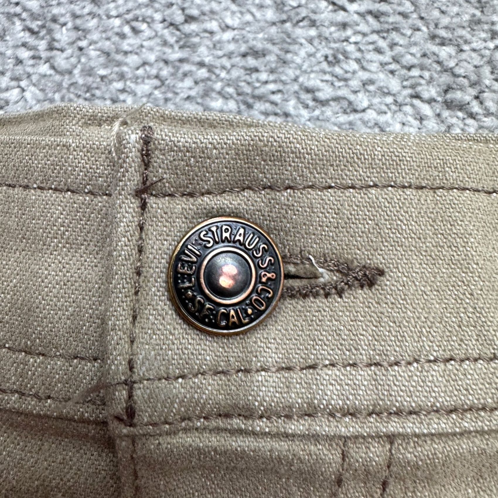 Levi's VINTAGE Levi's Pants Khaki Chino Brown Straight Men 36x26 80s Comfort Classic Size US 36 / EU 52 - 4 Thumbnail