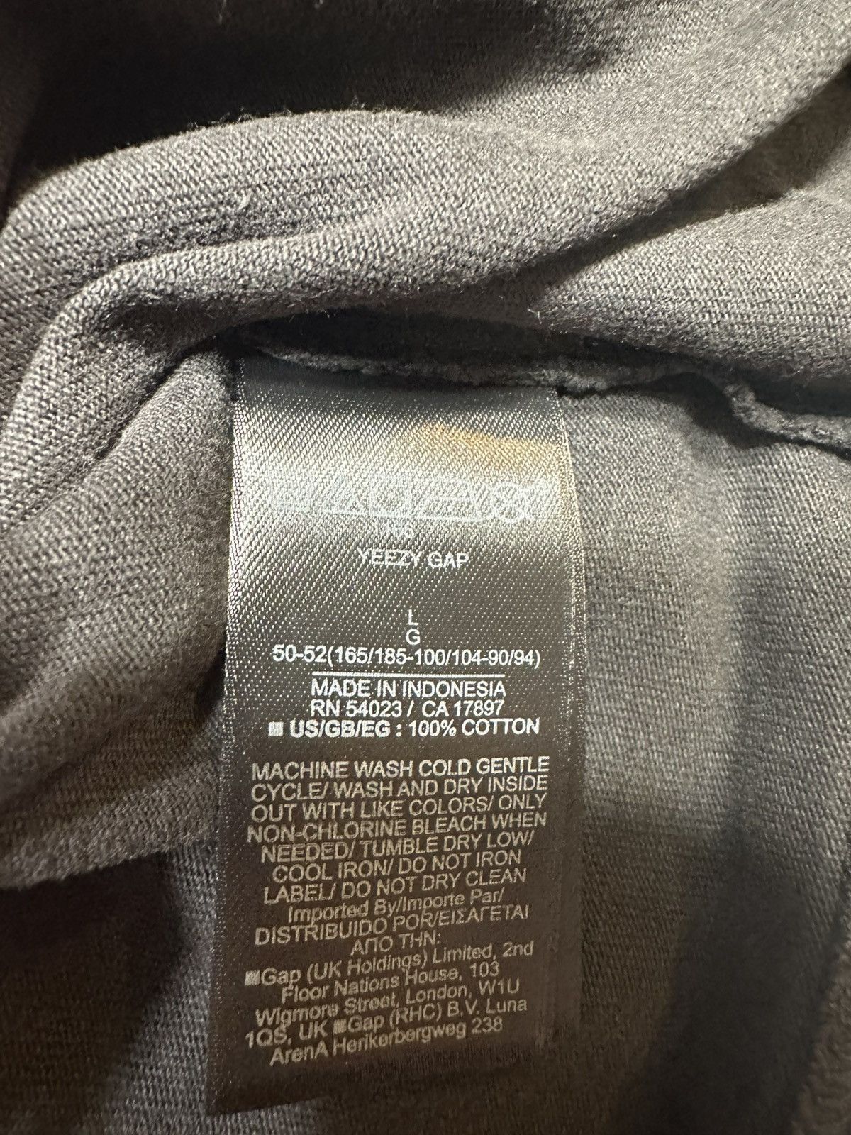 Balenciaga × Gap × Kanye West Yeezy Gap Logo Long Sleeve- Brand New Size Large Size US L / EU 52-54 / 3 - 5 Thumbnail