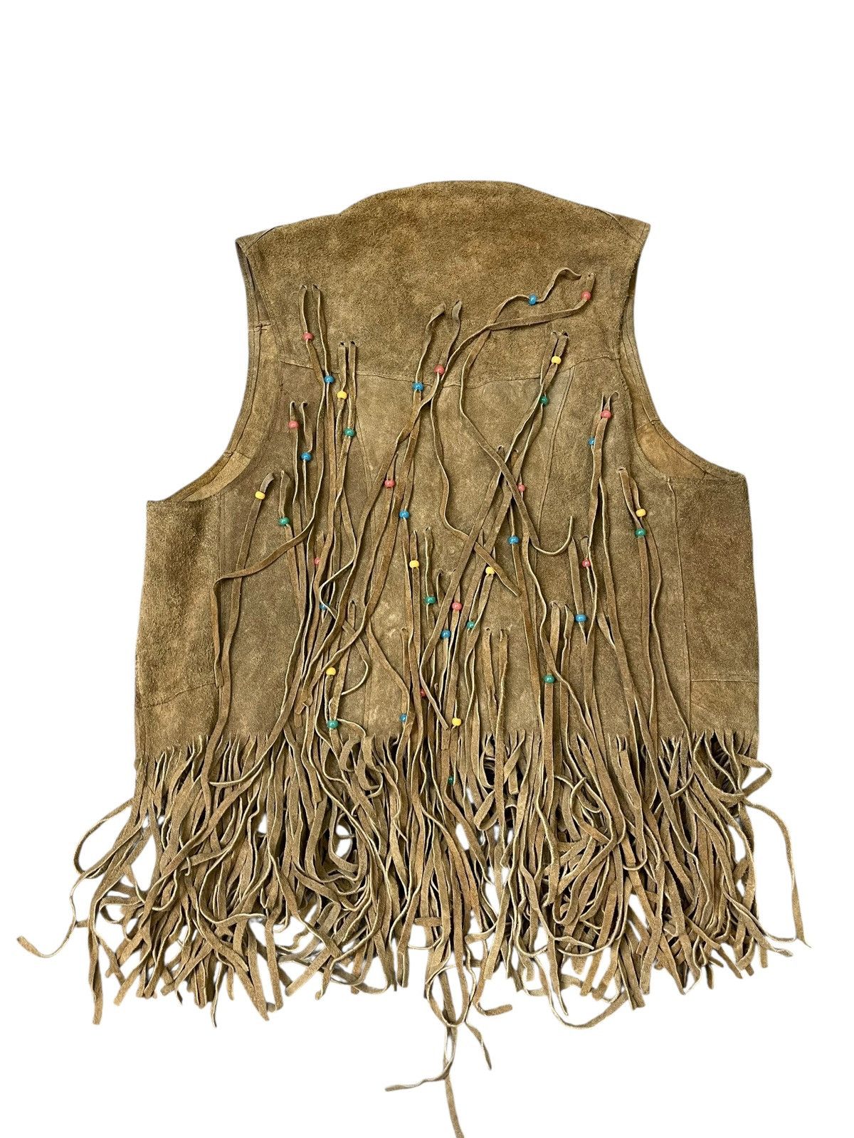 Japanese Brand Vintage Sullivan Of Albuquerque Native Pattern Leather Vest Size US S / EU 44-46 / 1 - 5 Thumbnail