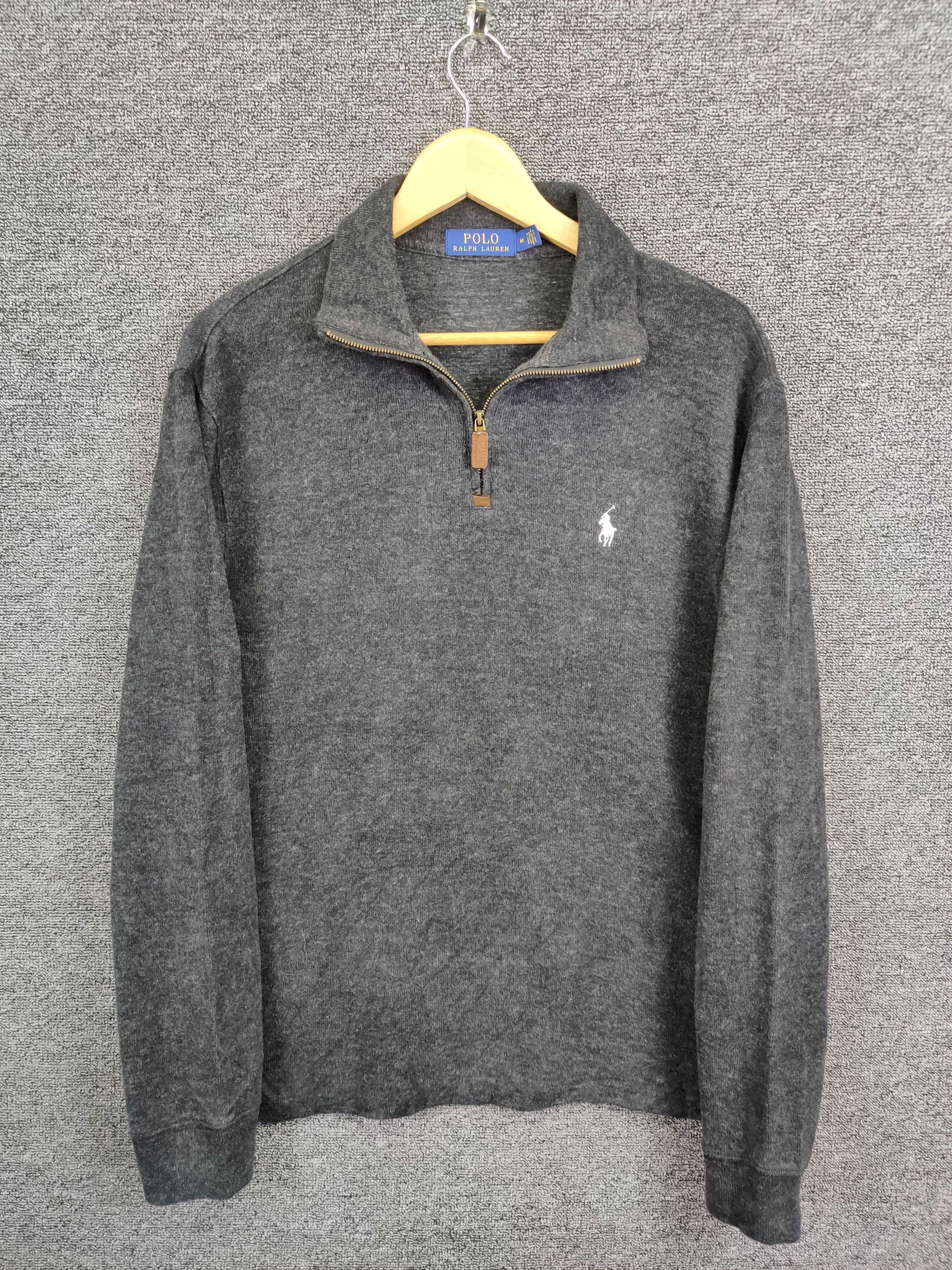 Polo Ralph Lauren Vintage Polo Ralph Lauren Quarter Half Zipper Knit Sweater Size US M / EU 48-50 / 2 - 1 Thumbnail