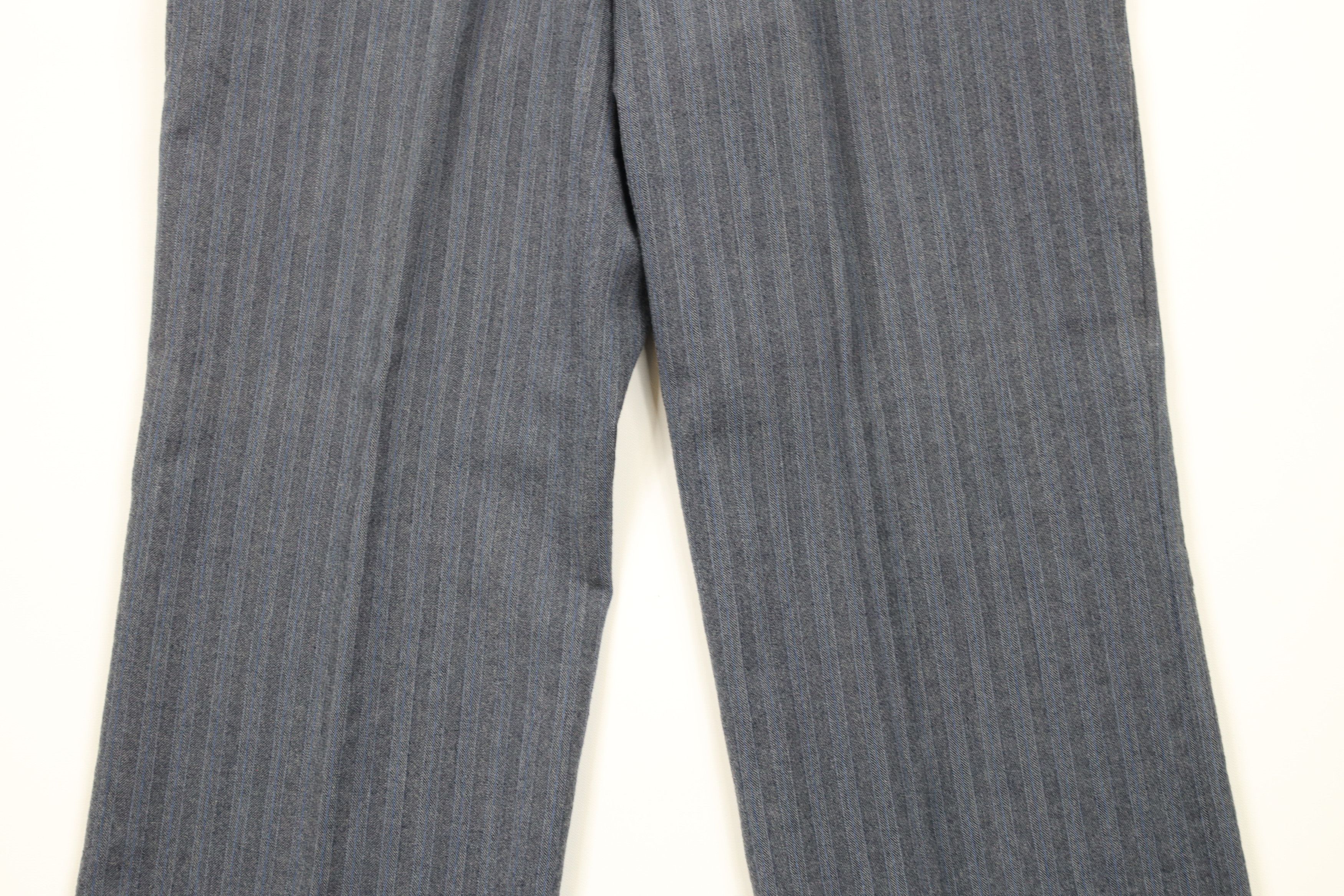 Vintage Vintage 70s Streetwear Wool Striped Bell Bottoms Pants USA Size US 32 / EU 48 - 12 Thumbnail