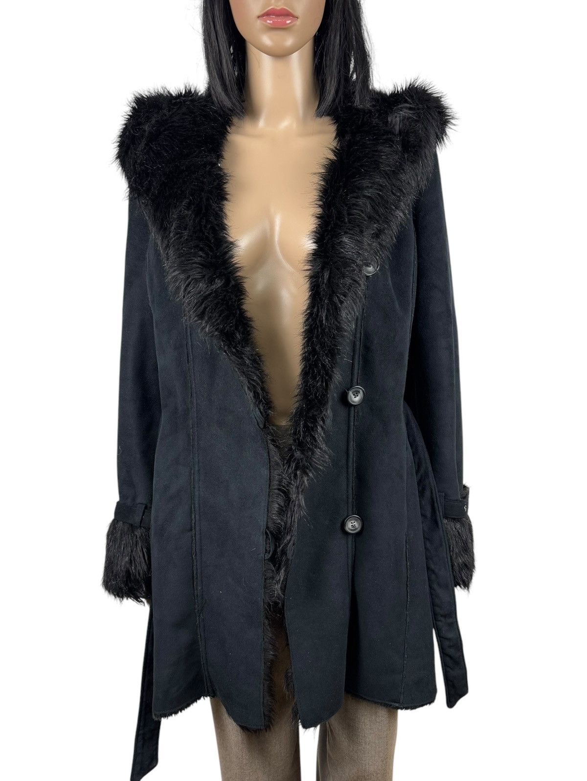 Armani Armani Jeans Faux Fur Coat Belted Hooded size US2 EU38 Size XS / US 0-2 / IT 36-38 - 10 Thumbnail