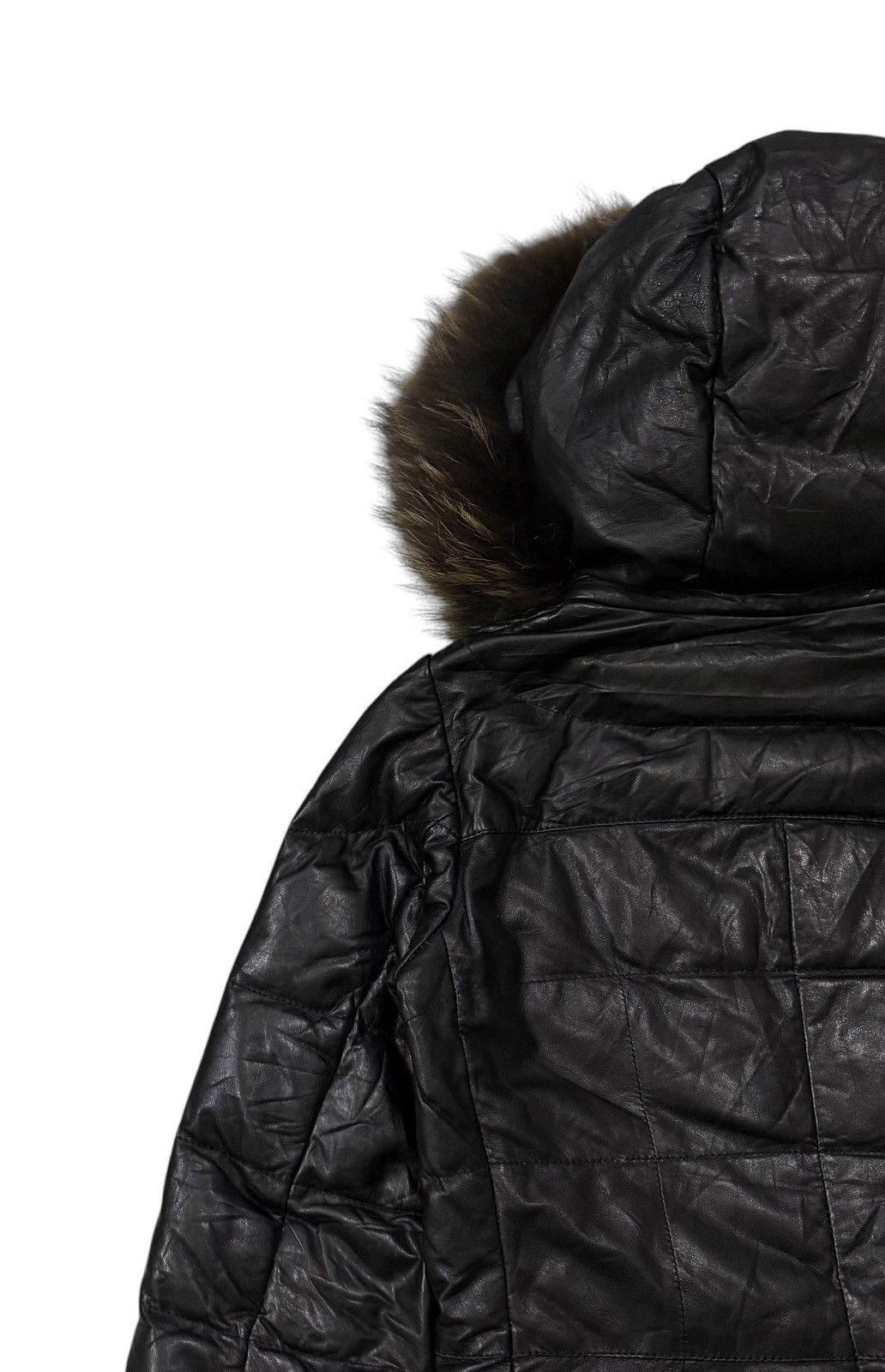 Leather Vintage AFG 1972 Puffer Goose Down Leather Jacket Size S / US 4 / IT 40 - 14 Thumbnail