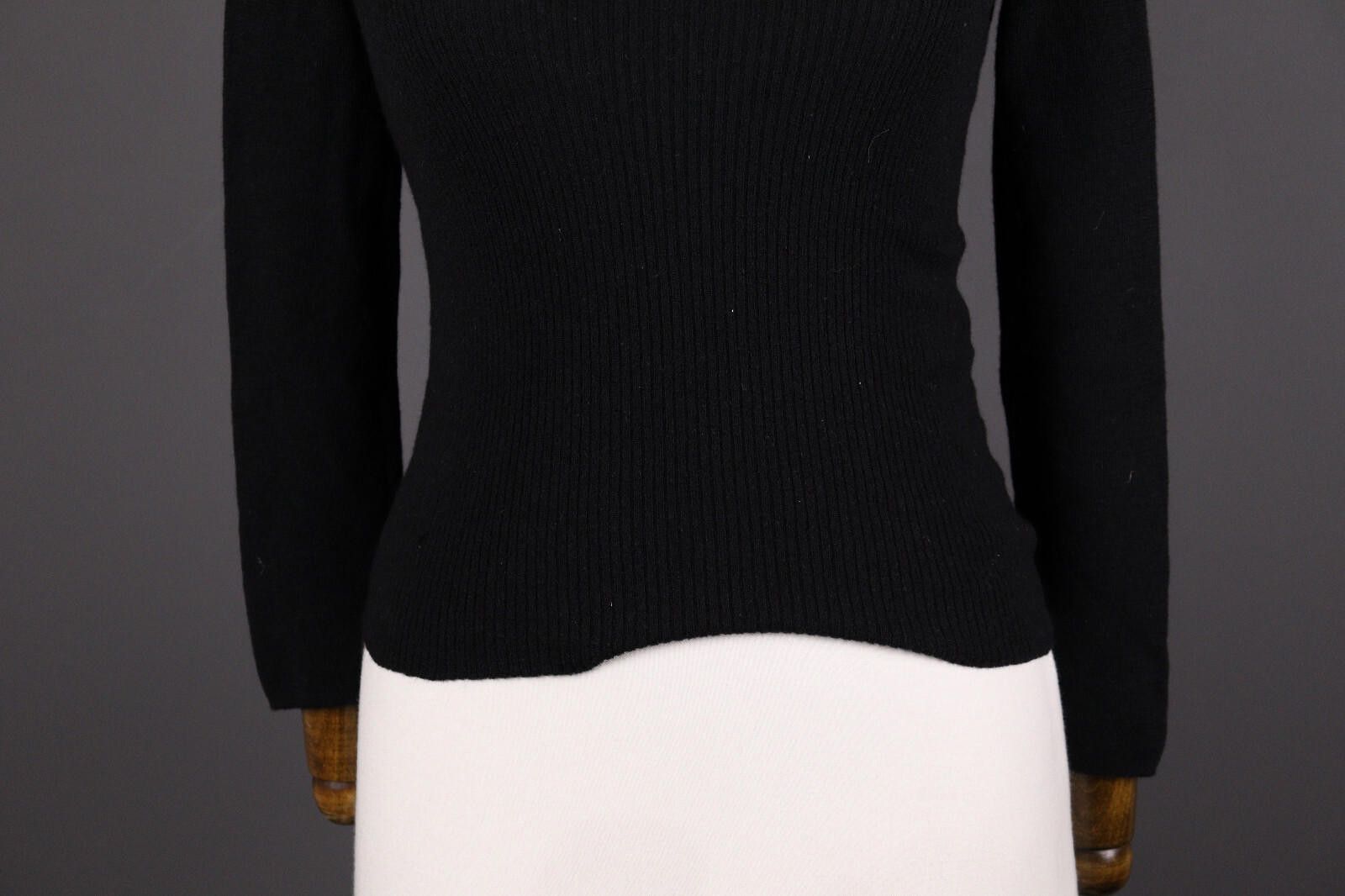 Transit Transit Par Such 400 Wool Black Tigh Knit Sweater Size 4 Size S / US 4 / IT 40 - 3 Thumbnail