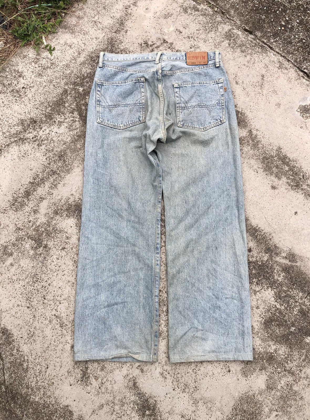 Edwin WIDE LEG VINTAGE SELVEDGE EDWIN JEANS Size US 34 / EU 50 - 6 Thumbnail