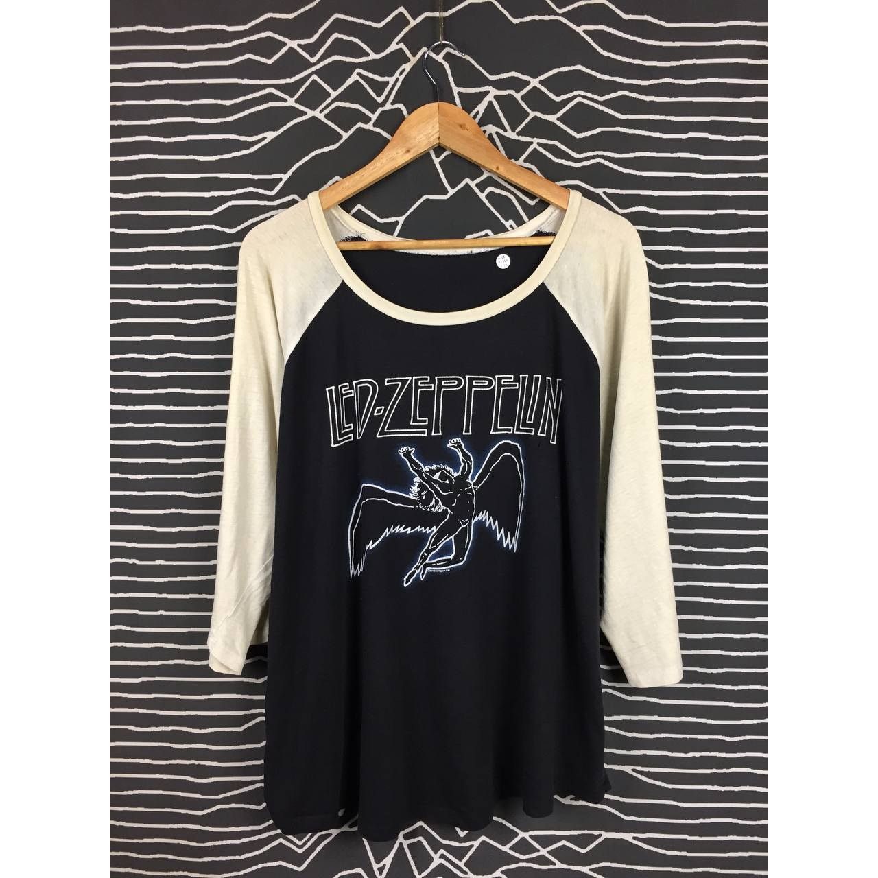 Band Tees × Led Zeppelin Led Zeppelin English Rock Band Raglan Tee Size US XXL / EU 58 / 5 - 1 Thumbnail