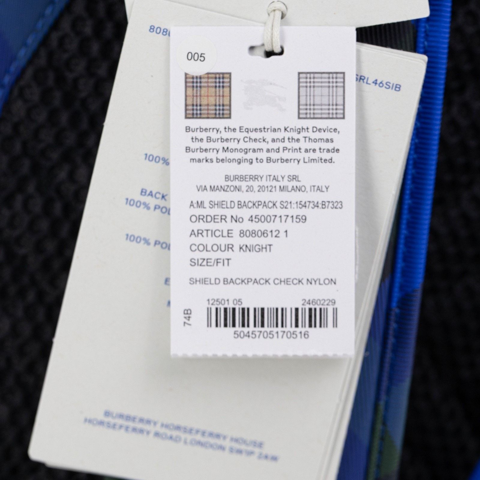 Burberry Burberry Men's Large Shield Backpack Knight Size ONE SIZE - 8 Thumbnail