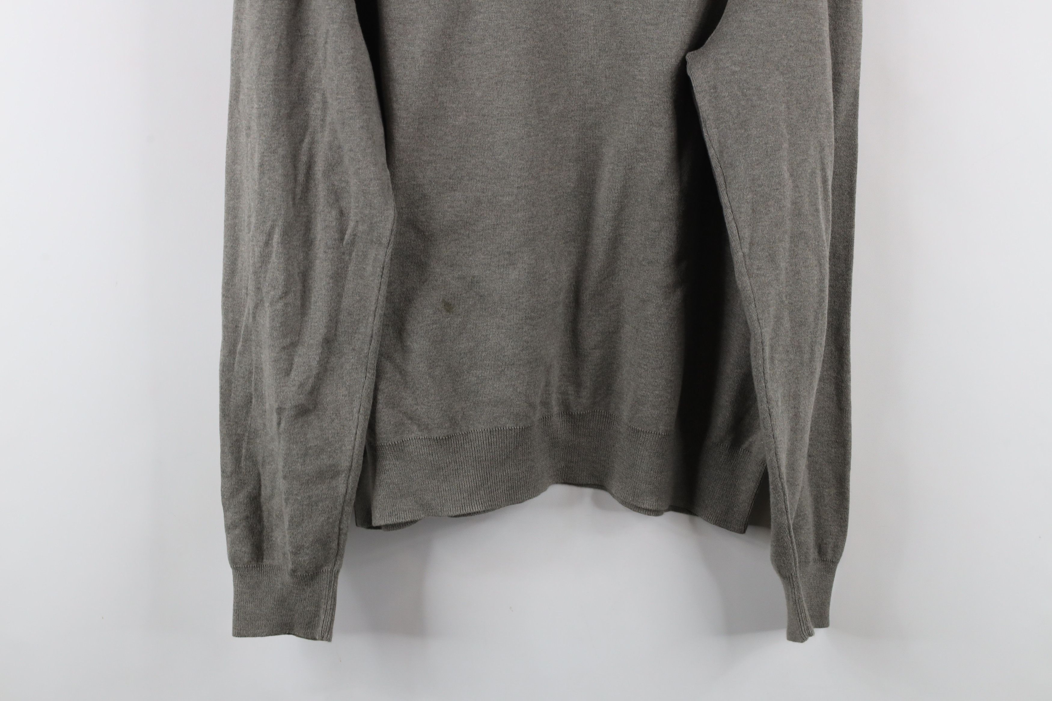 Ralph Lauren × Vintage Vintage 90s Ralph Lauren Knit V-Neck Sweater Heather Gray Size US XL / EU 56 / 4 - 11 Thumbnail