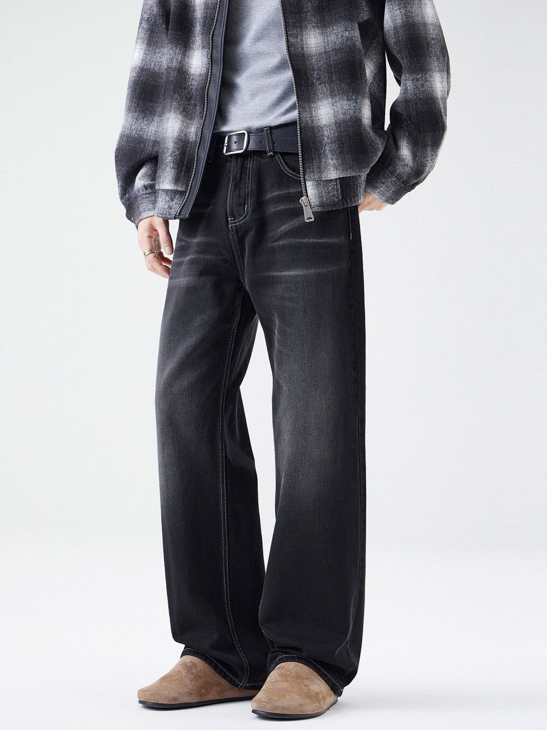 Japanese Brand American retro washed flared loose casual cleanfit jeans Size US 32 / EU 48 - 2 Thumbnail