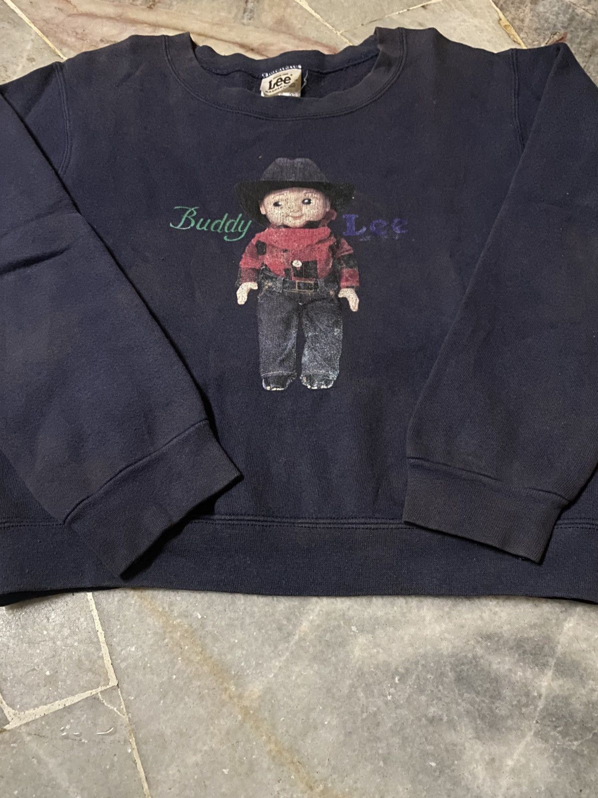 Lee Vintage 90s Iconic Buddy Lee Printed Sweatshirt Size US XS / EU 42 / 0 - 2 Thumbnail