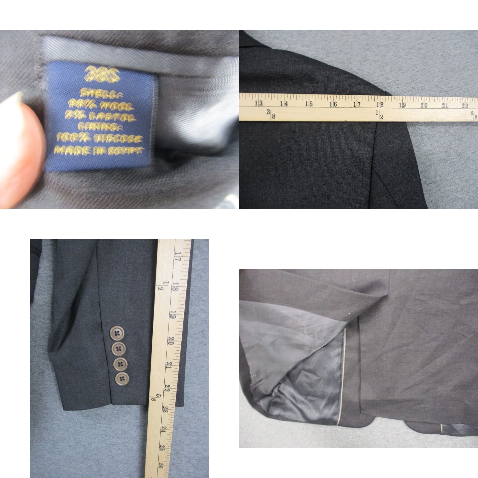 Brooks Brothers Brooks Brothers 346 Jacket 38 Stretch Men's Gray Wool Blend EUC Jacket Fashion Sport Coat Size US XXS / EU 40 - 8 Thumbnail