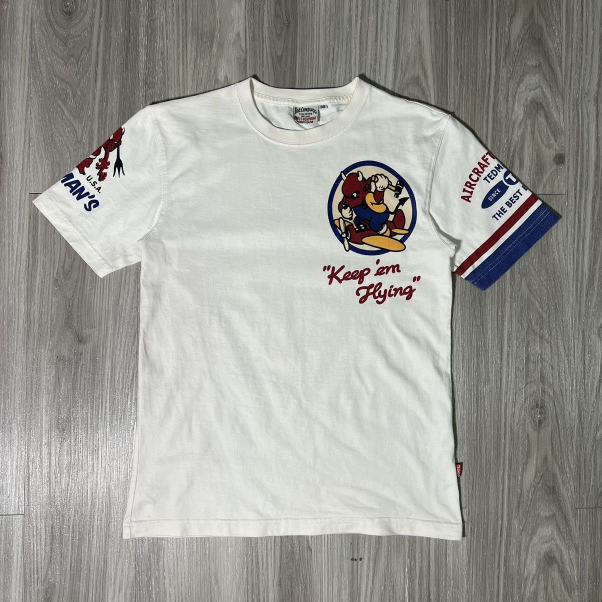 Japanese Brand × Tedman × Vintage Vintage Tedman 1991 "Keep em Flying" Tee Size US S / EU 44-46 / 1 - 2 Thumbnail