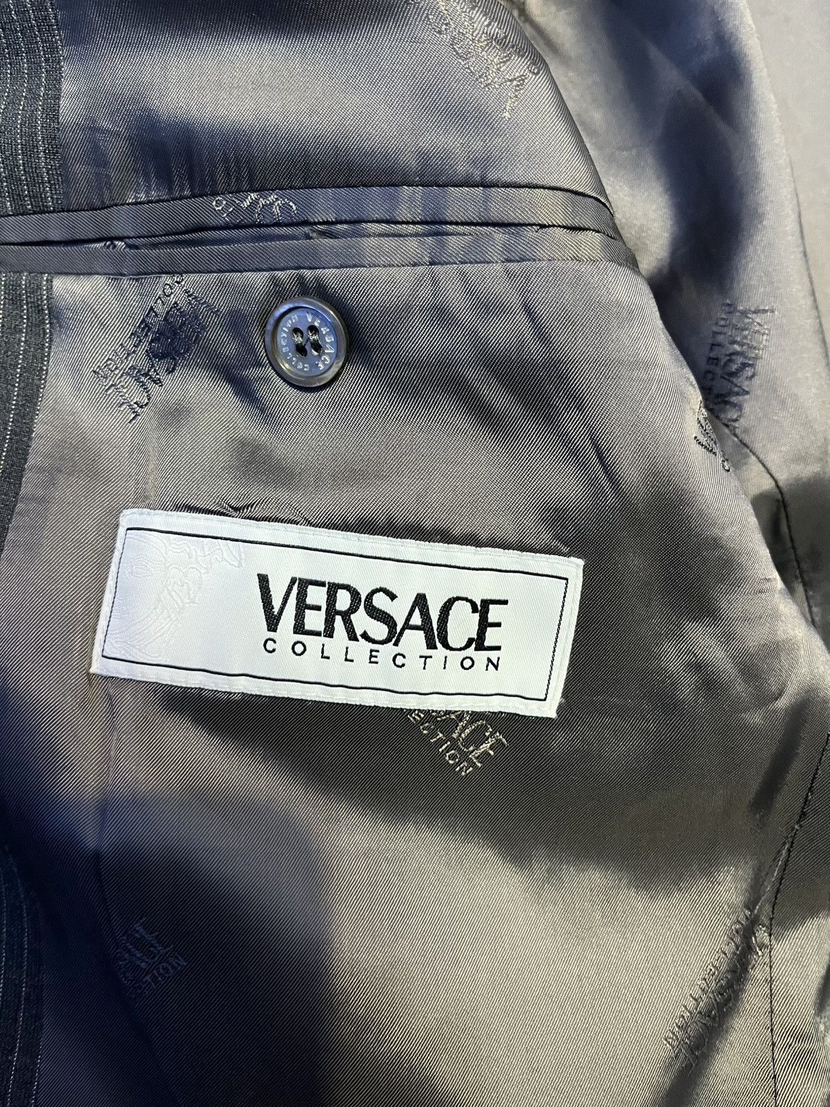 Versace Versace Collection Wool Grey Suit Set Blazer Trousers Size50 Size 42R - 9 Thumbnail