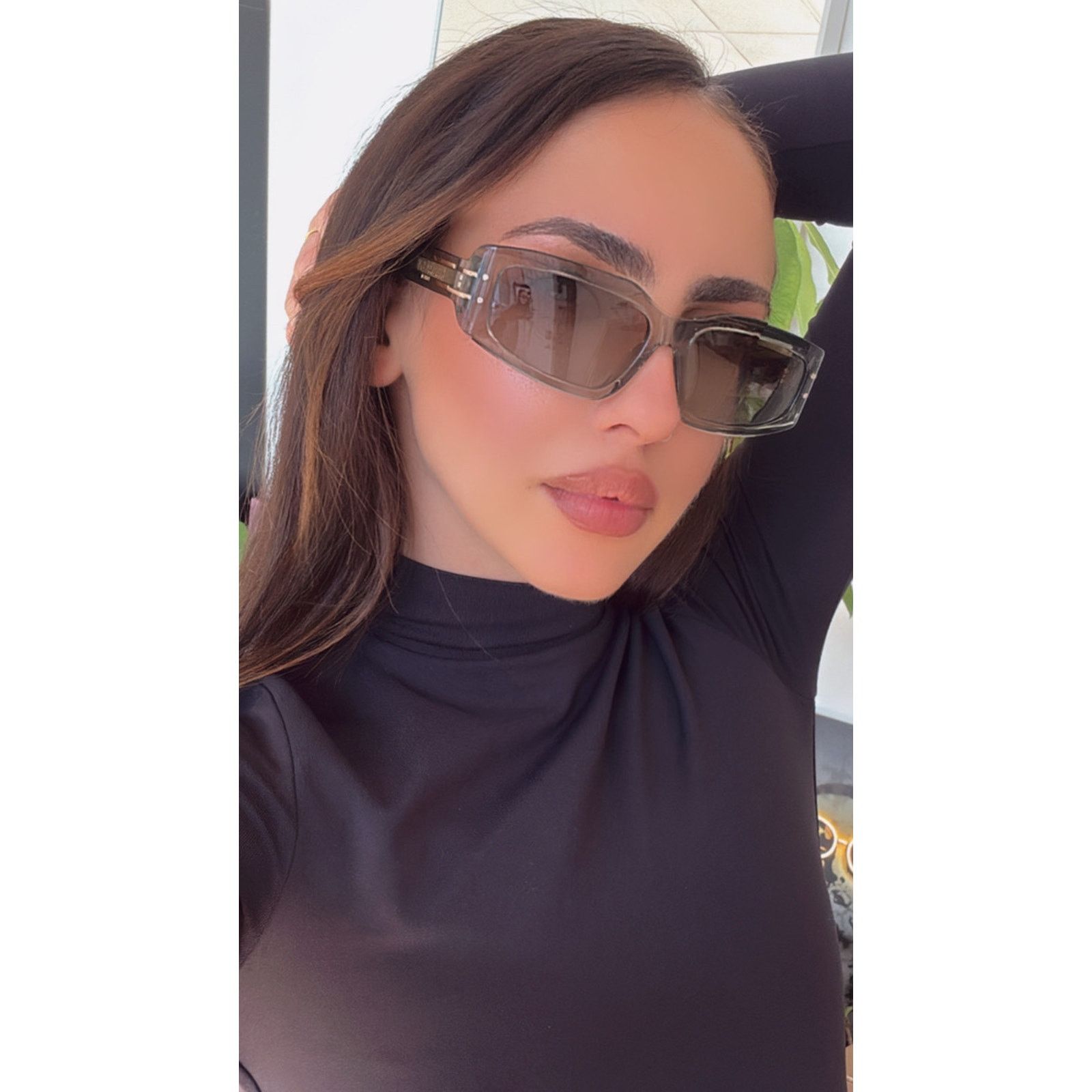 Dior NEW Dior Signature S9U Slim Mask Sunglasses in Green Size ONE SIZE - 2 Thumbnail