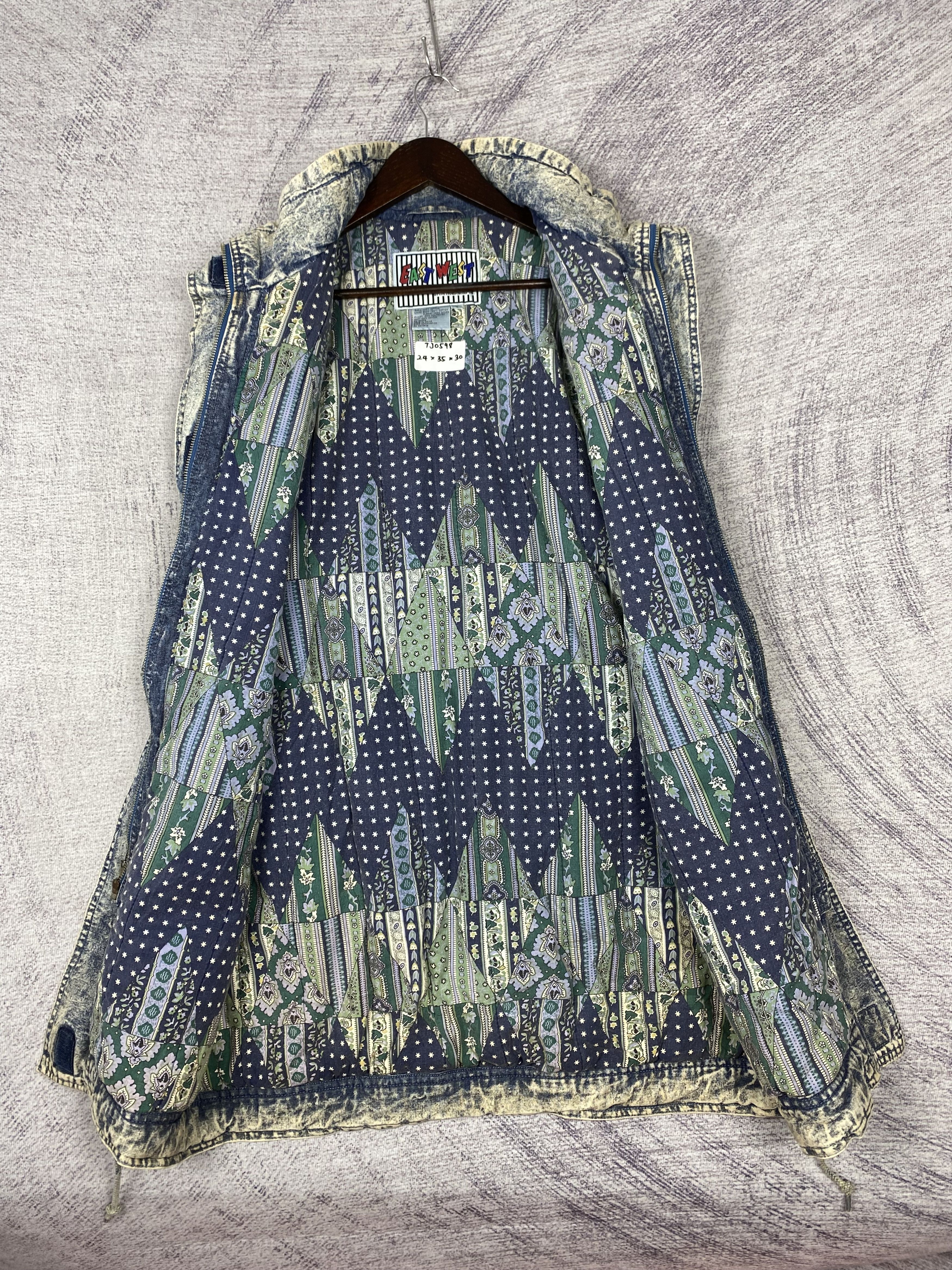Designer Vintage East West Denim Long Jacket Size US S / EU 44-46 / 1 - 6 Thumbnail