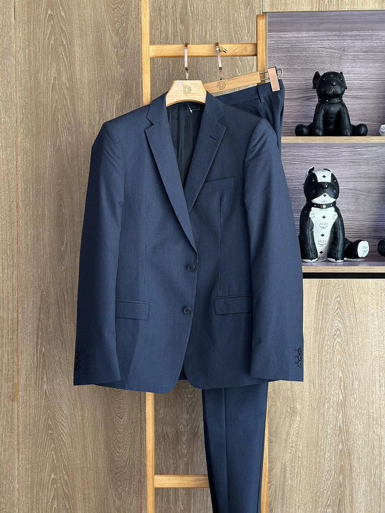 Versace Men's suit navy blue suit set
