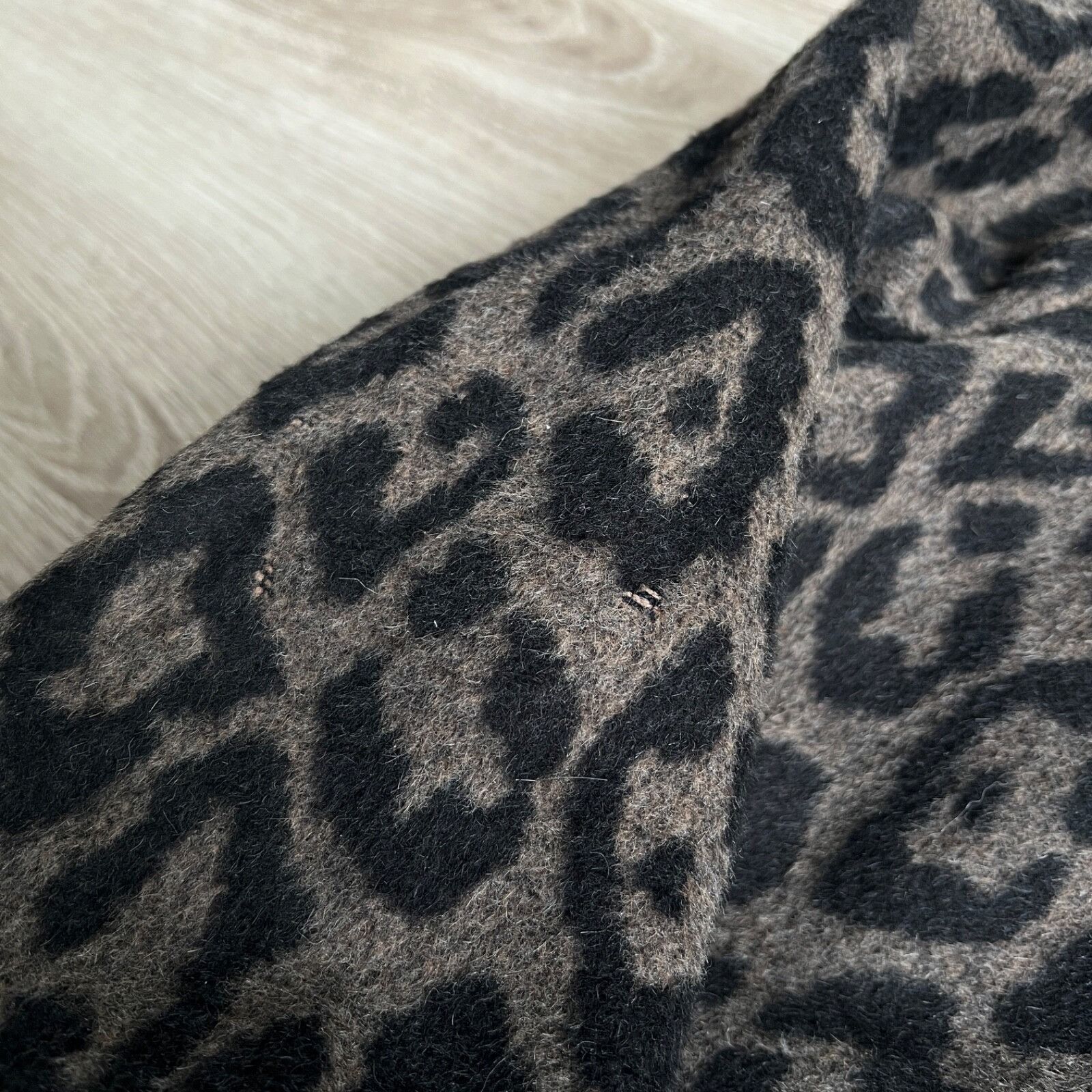 Cinzia Rocca Cinzia Rocca Alpaca Wool Leopard Pattern Coat 8714AC Size M / US 6-8 / IT 42-44 - 9 Thumbnail