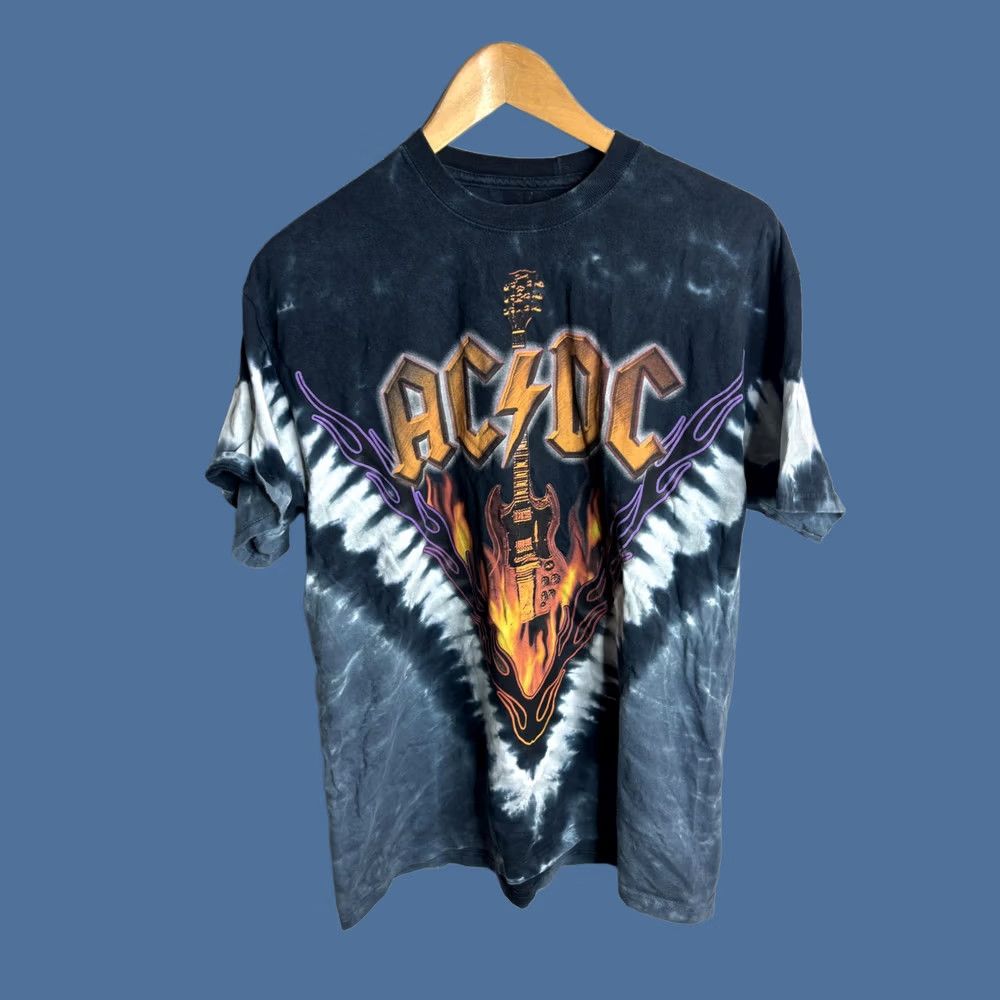 Liquid Blue Liquid Blue Shirt Mens L Hell Bells Tie Dye Flames Graphic Tee Rock Size US L / EU 52-54 / 3 - 1 Thumbnail