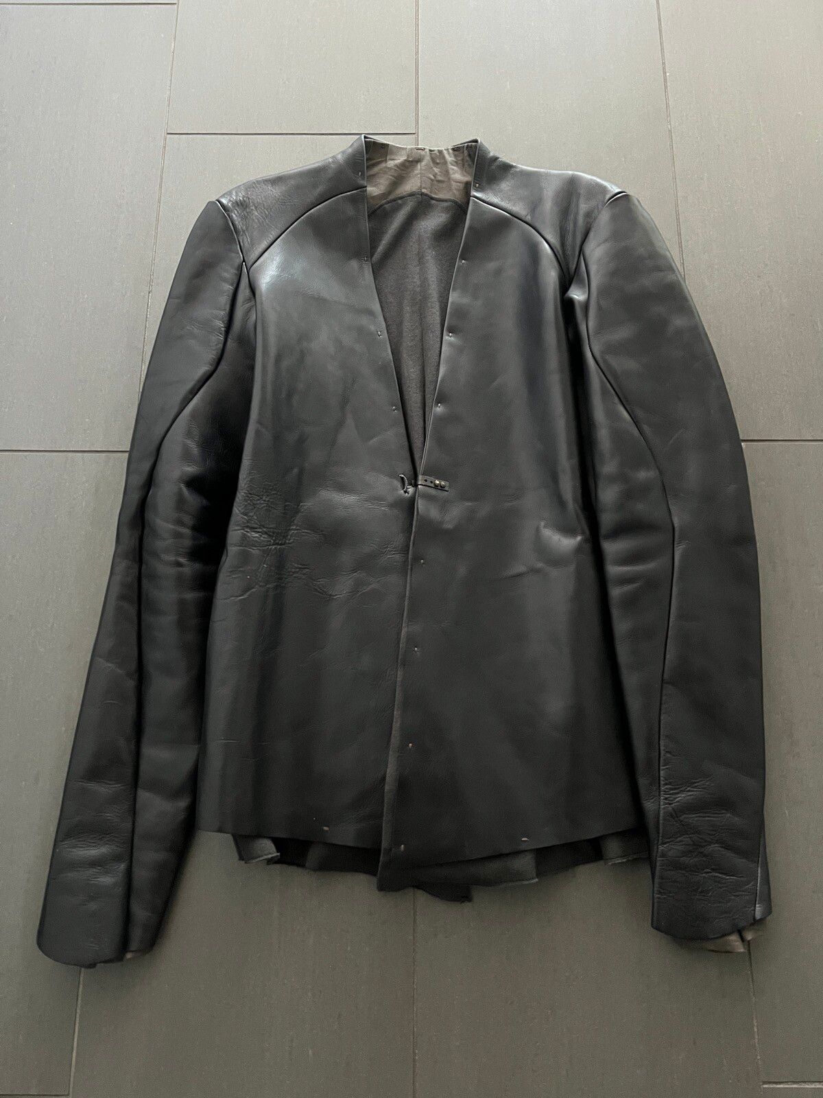 Devoa Devoa Cashmere Heavy Calf Leather Jacket | Grailed