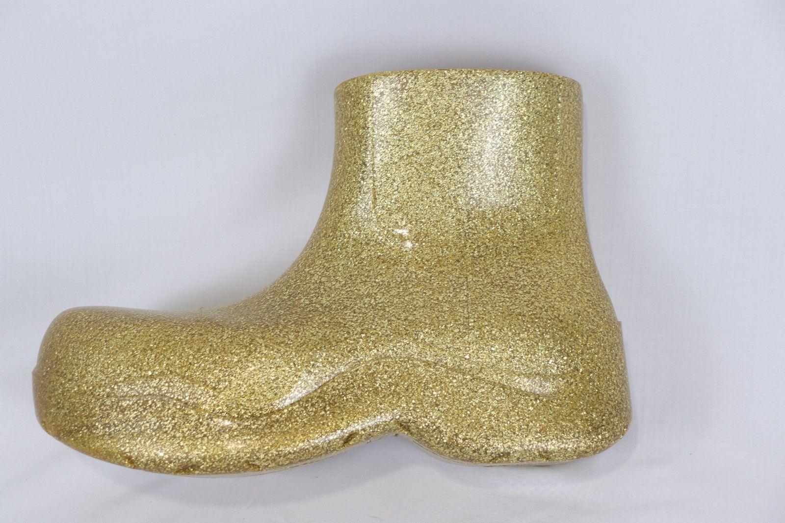 Bottega Veneta Puddle Ankle Sparkle Rubber Boot in Gold Size US 11 / EU 44 - 5 Thumbnail