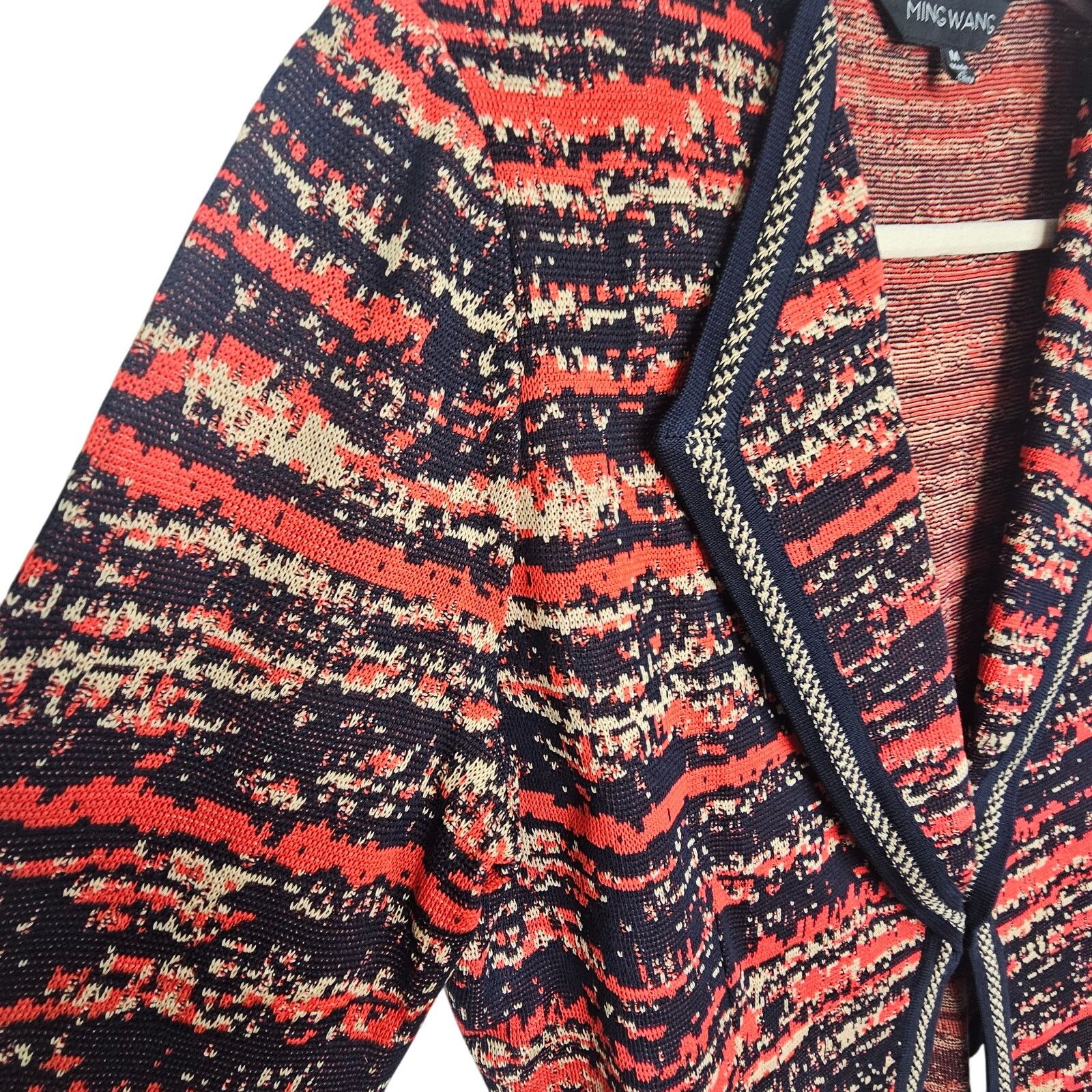 Vera Wang Ming Wang Blazer Women M Sweater Cardigan Abstract Size M / US 6-8 / IT 42-44 - 5 Thumbnail