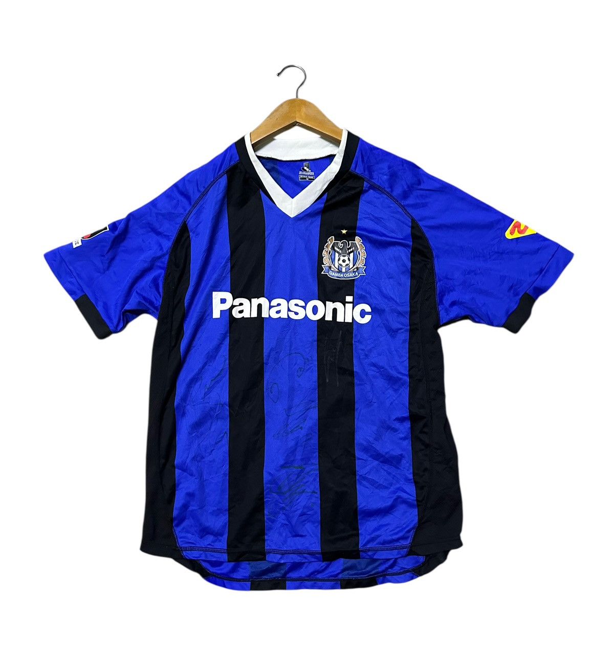 Vintage Japan football club gamba osaka jersey sponsor by panasonic Size US L / EU 52-54 / 3 - 1 Thumbnail
