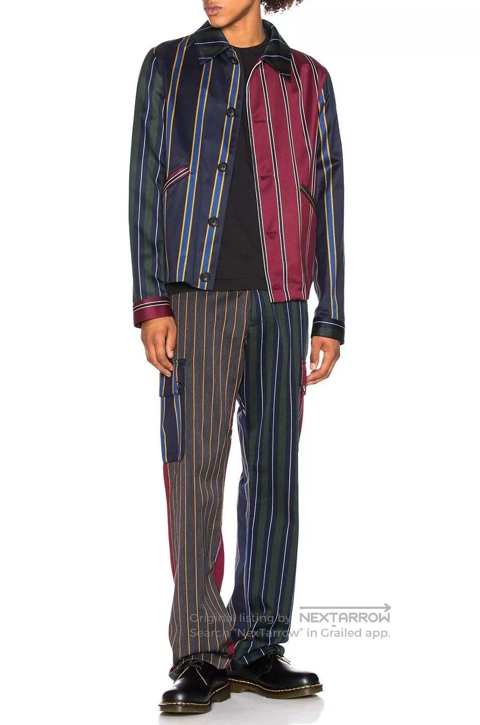 Loewe Loewe Patchwork Stripe Cargo Pants. Size US 32 / EU 48 - 6 Thumbnail