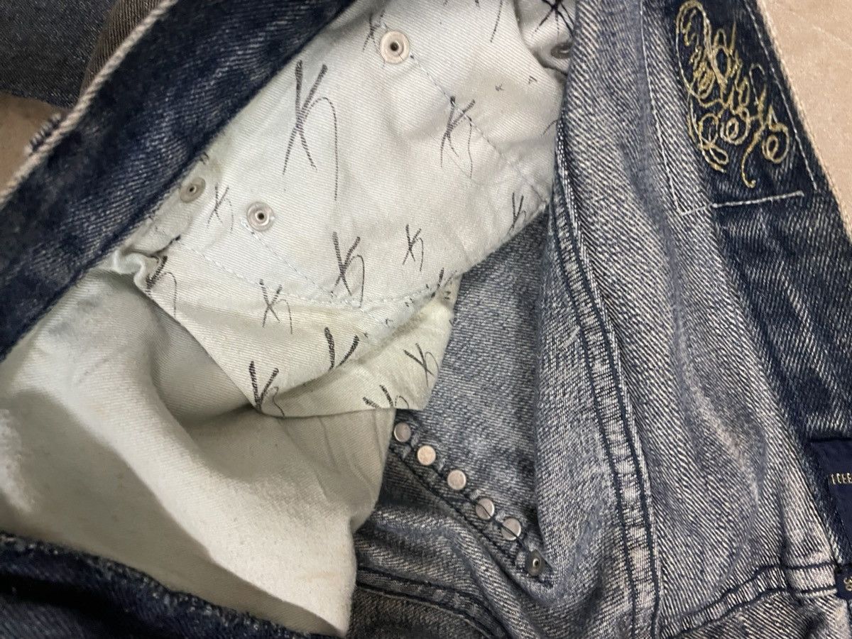 Designer × Karl Kani Karl Kani Baggy Studded Jeans Distressed Denim Size US 38 / EU 54 - 8 Thumbnail