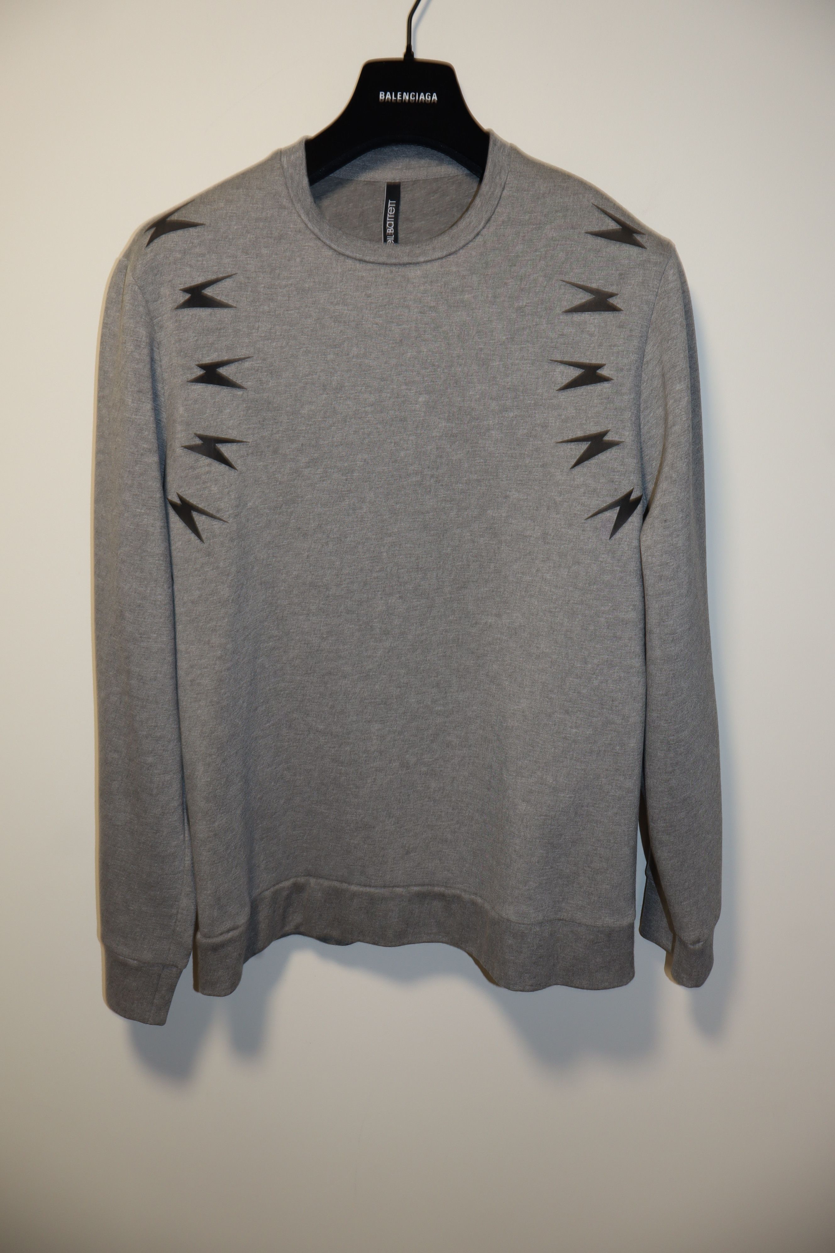 Neil Barrett Neoprene bolts print sweatshirt Size US XL / EU 56 / 4 - 1 Thumbnail