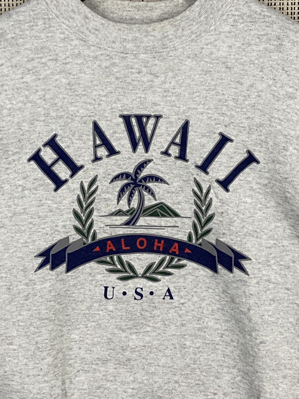 Vintage Vintage 80s hawaii aloha usa sweatshirt crewneck pullover Size US XL / EU 56 / 4 - 7 Thumbnail