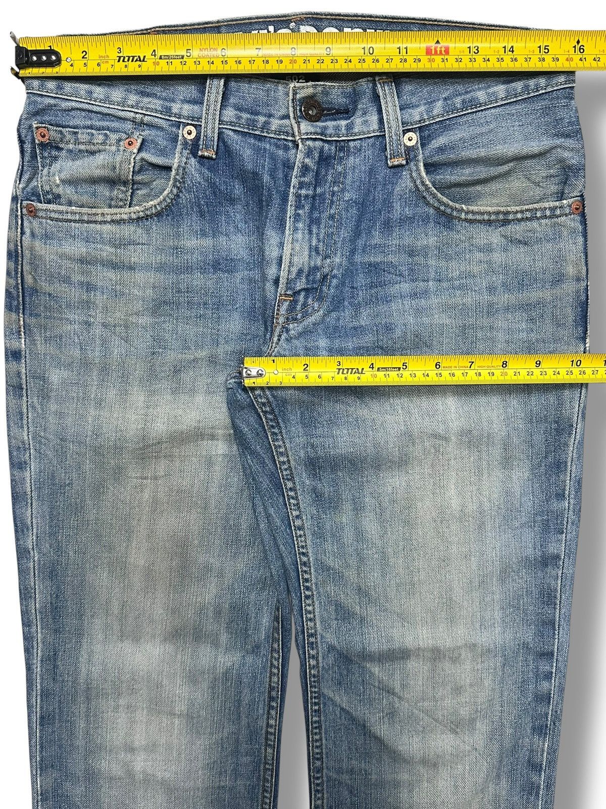 Levi's Vintage Levi’s 502 Regular Fit Denim Jeans Light BlueWash Size US 32 / EU 48 - 20 Thumbnail