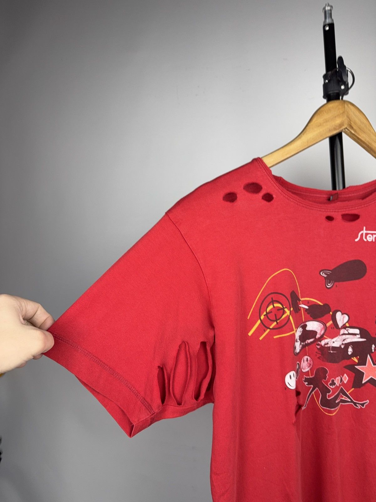 Band Tees 00s Stereophonics Distressed Red Band T-Shirt Y2K Rock Size US M / EU 48-50 / 2 - 7 Thumbnail