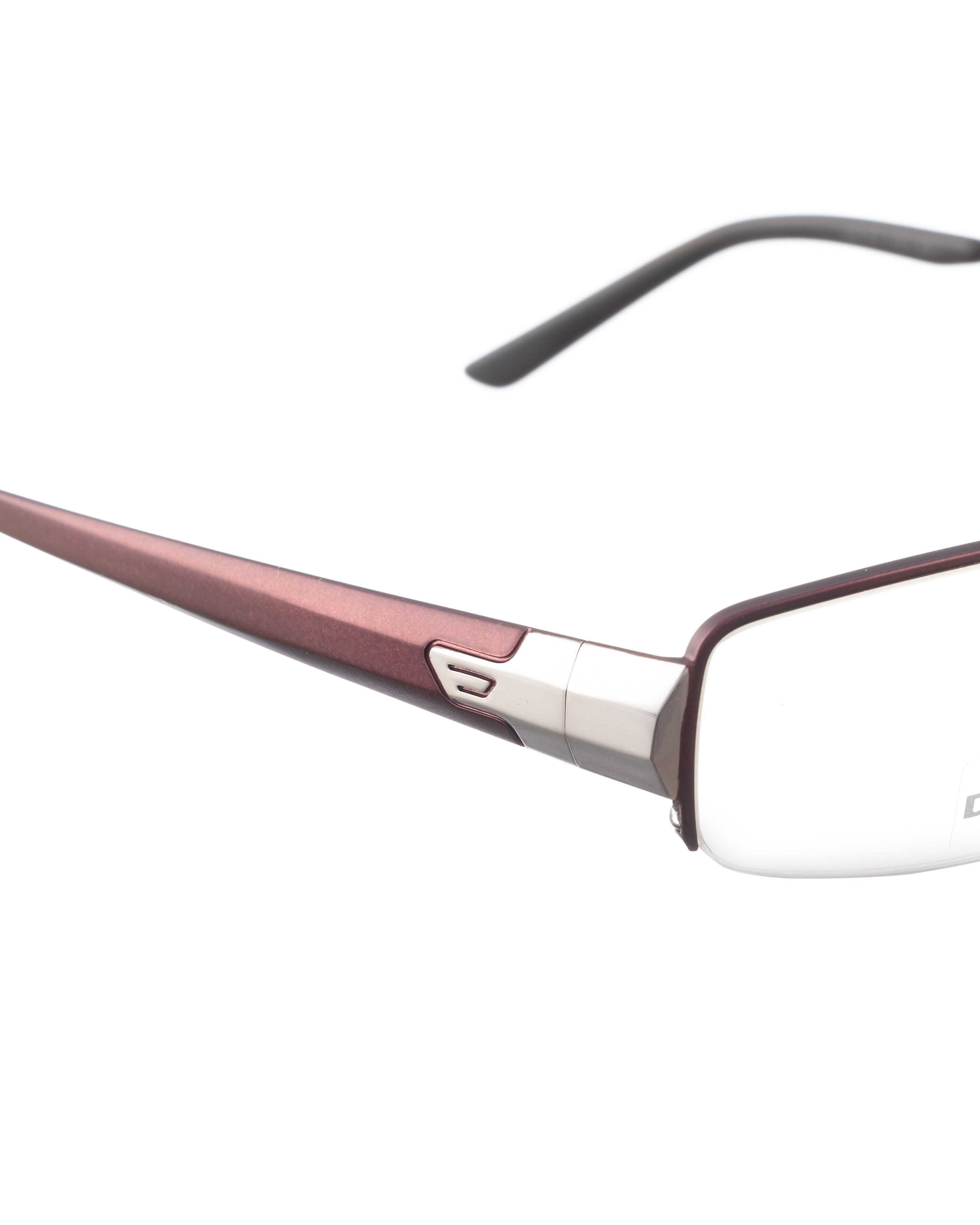 Diesel Diesel 00s Half Rim Metallic Burgundy Glasses Size ONE SIZE - 3 Thumbnail