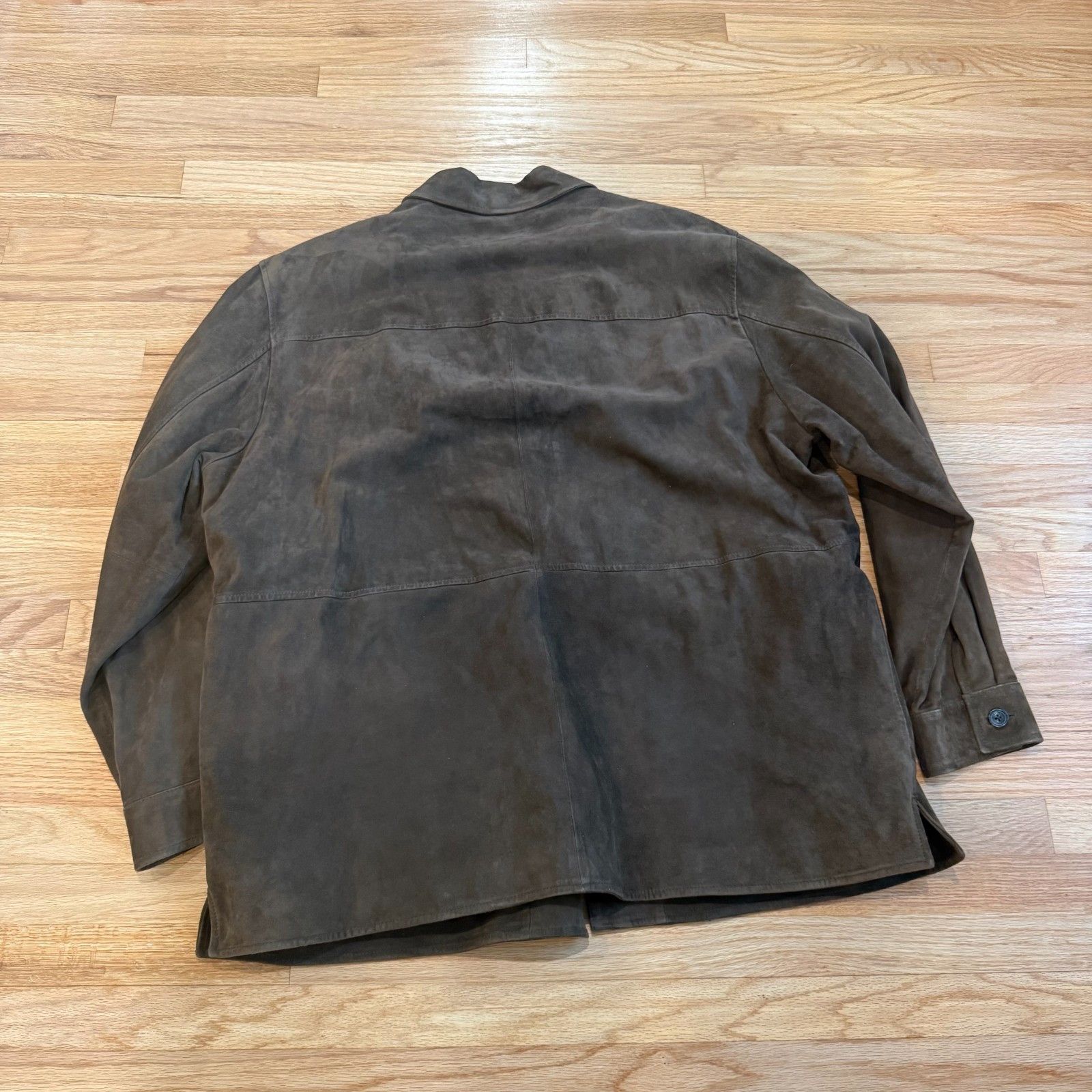 Brooks Brothers Brooks Brothers Chocolate Suede Lined Chore Coat XL Size US XL / EU 56 / 4 - 3 Thumbnail