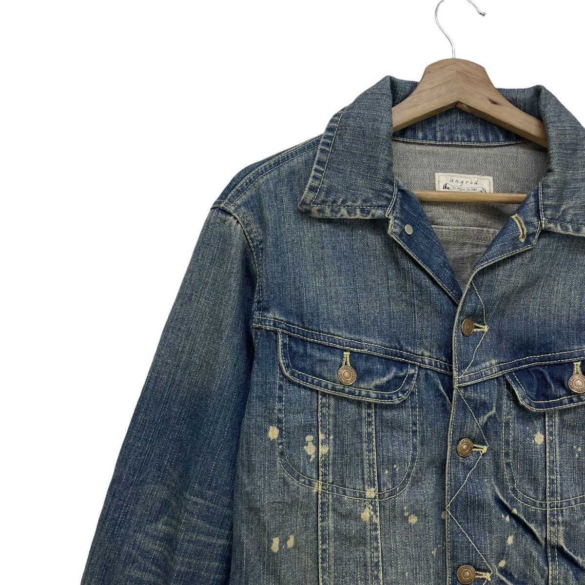 Japanese Brand Japanese Brand Ungrid Splashes Painted Denim Trucker Size M / US 6-8 / IT 42-44 - 6 Thumbnail