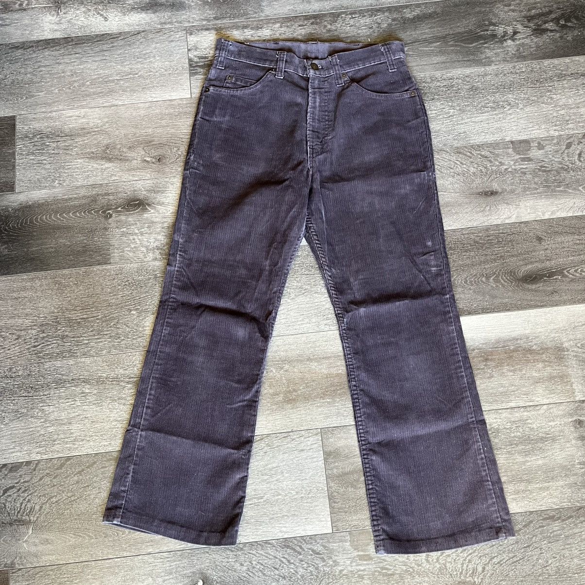 Levi's Vintage 1980s Levi’s 517 Corduroy Boot Cut Lavender Pants Size US 30 / EU 46 - 2 Thumbnail