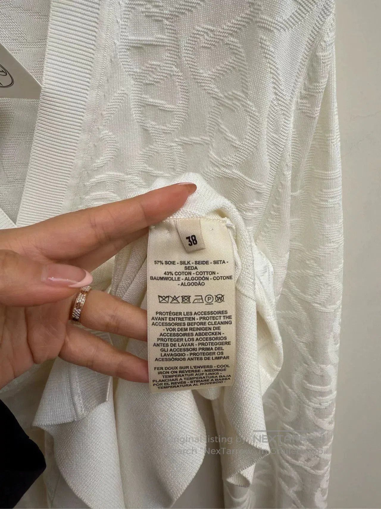Hermes Hermes White Knit Cardigan. Size US M / EU 48-50 / 2 - 7 Thumbnail