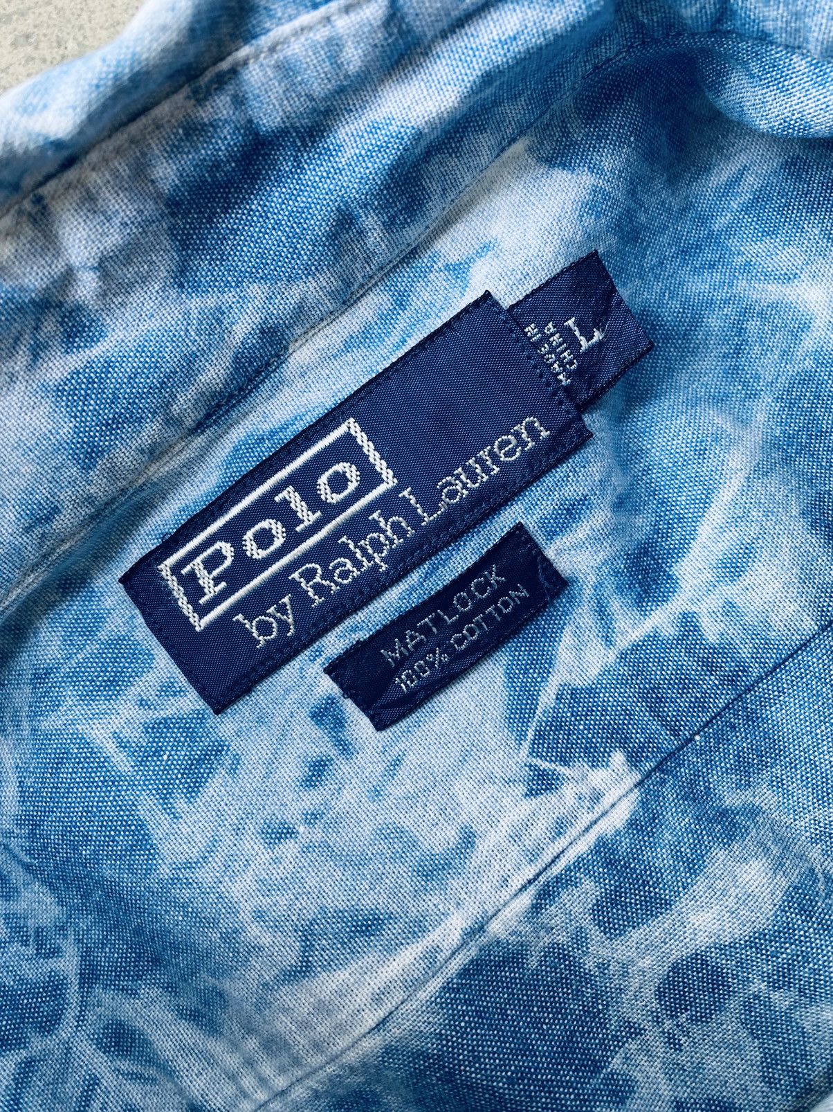 Polo Ralph Lauren Vintage Polo Ralph Lauren Acid Wash Button Ups Long Sleeve Size US L / EU 52-54 / 3 - 4 Thumbnail