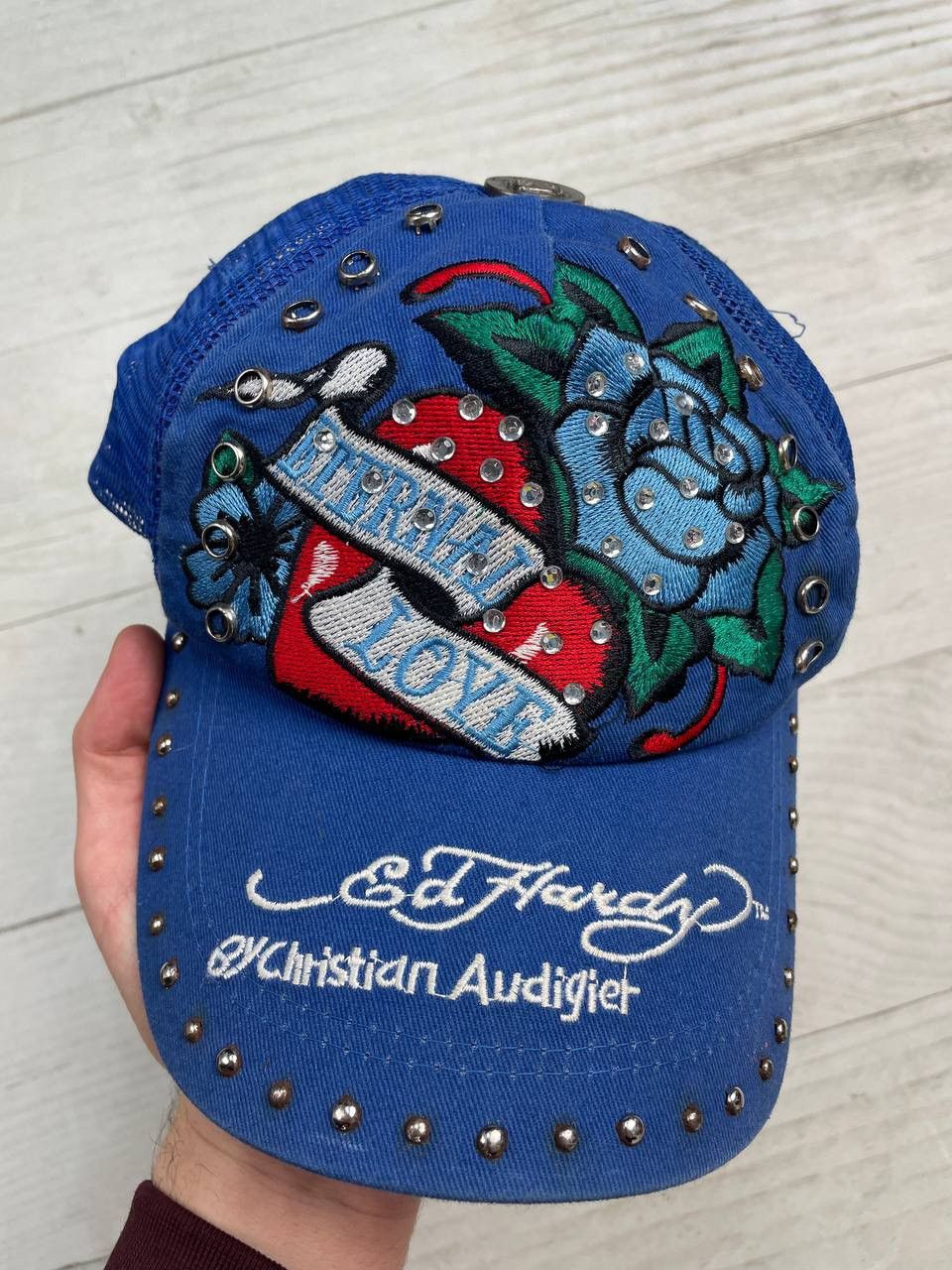 Ed Hardy Ed Hardy by Christian Audigier Eternal Love Cap Hat Y2K Size ONE SIZE - 3 Thumbnail