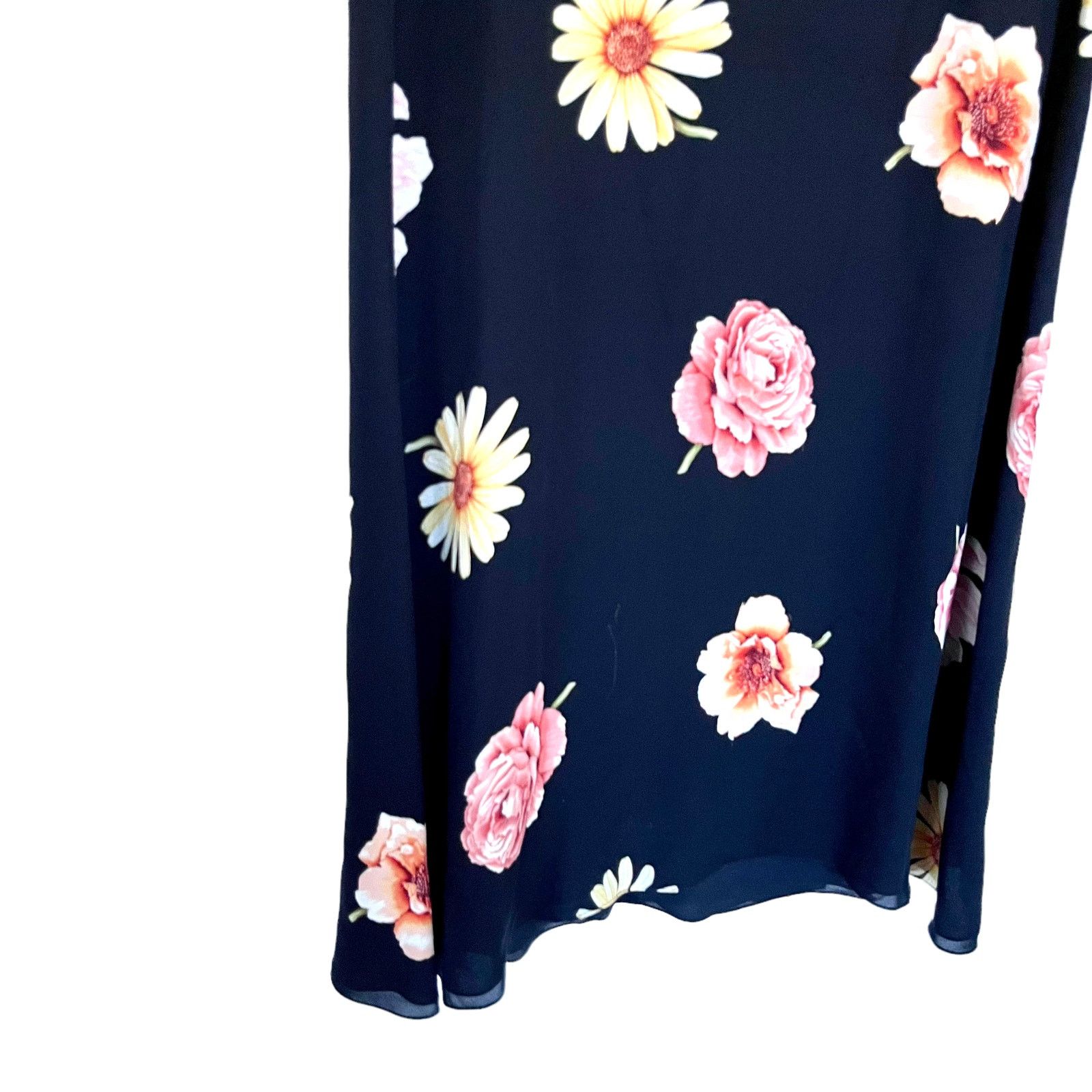 Ellen Tracy Vintage Linda Allard Ellen Tracy silk floral print dress Size XL / US 12-14 / IT 48-50 - 3 Thumbnail